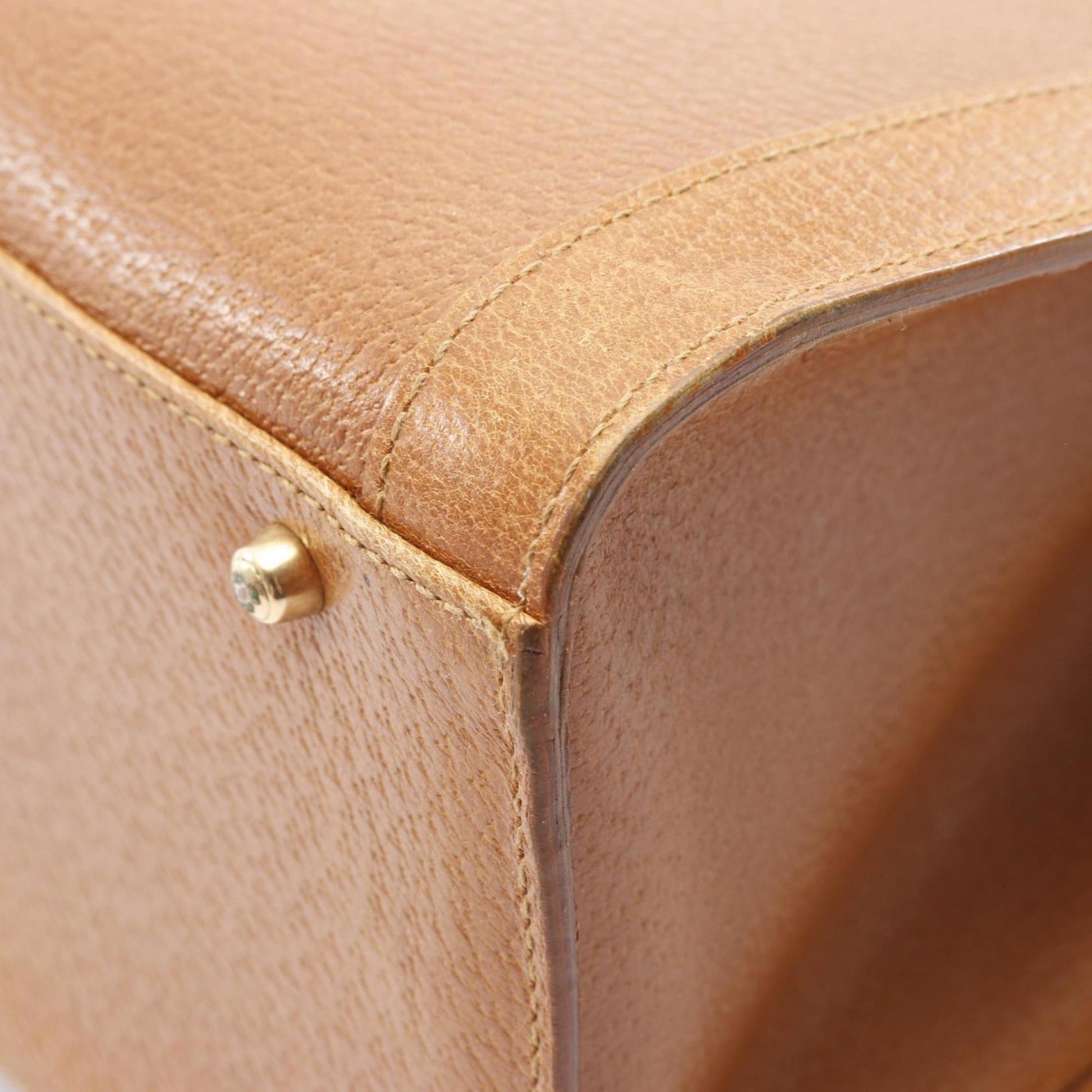 Gucci Brown Leather Tote Bag