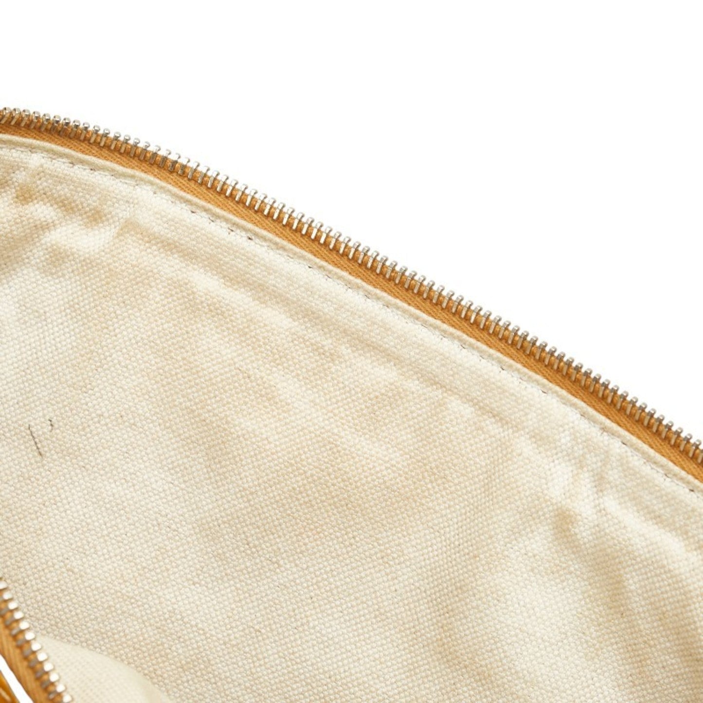 Gucci Beige Yellow Canvas Leather Shoulder Bag