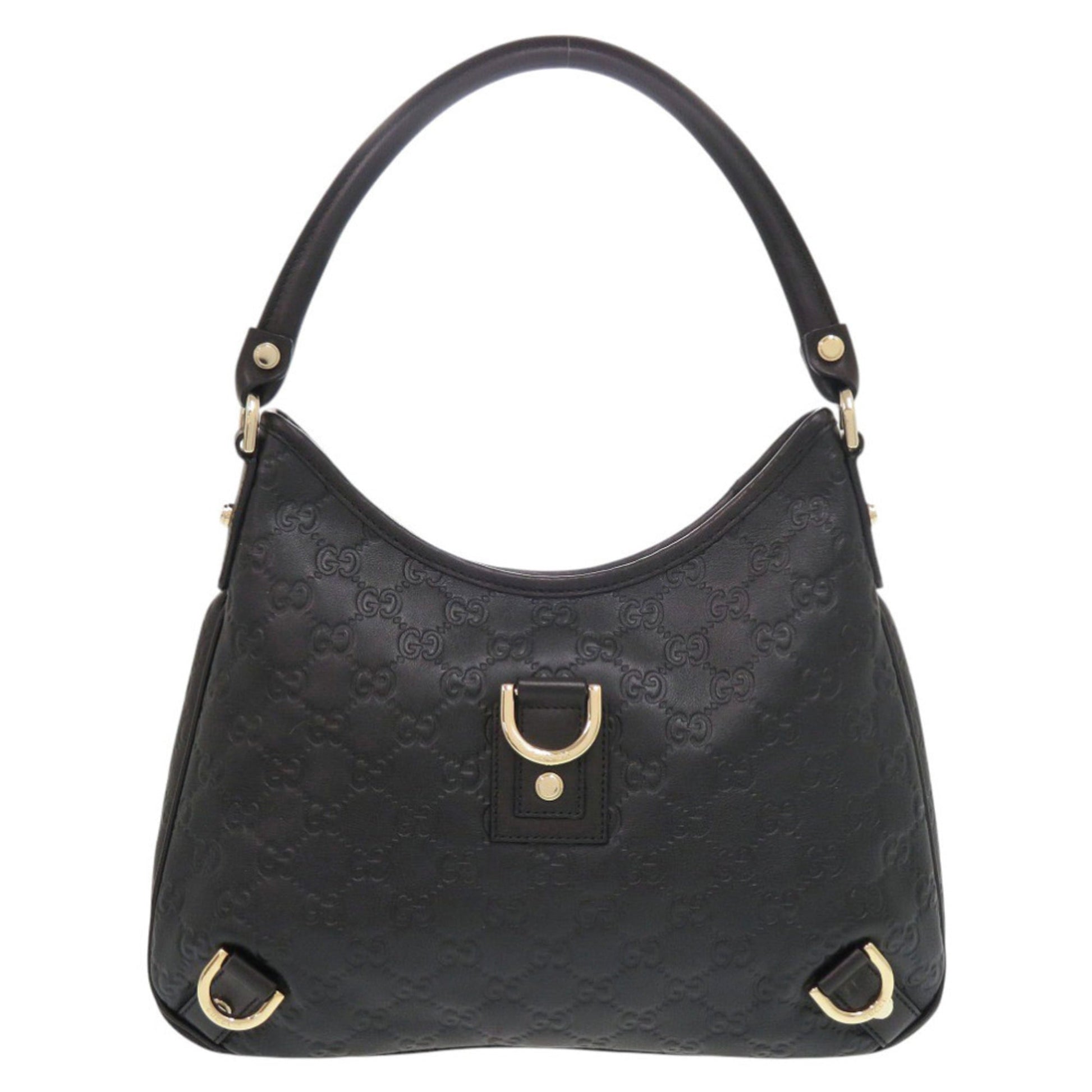 Gucci Black Leather Handbag Shoulder Bag