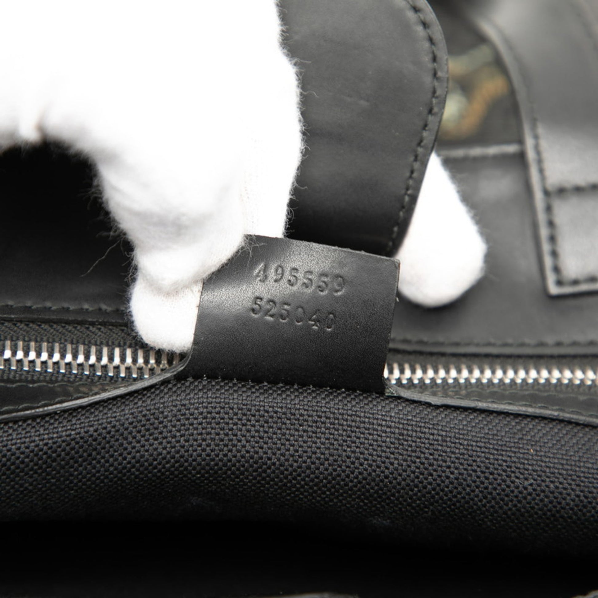Gucci Black Pvc Leather Shoulder Bag Tote Bag