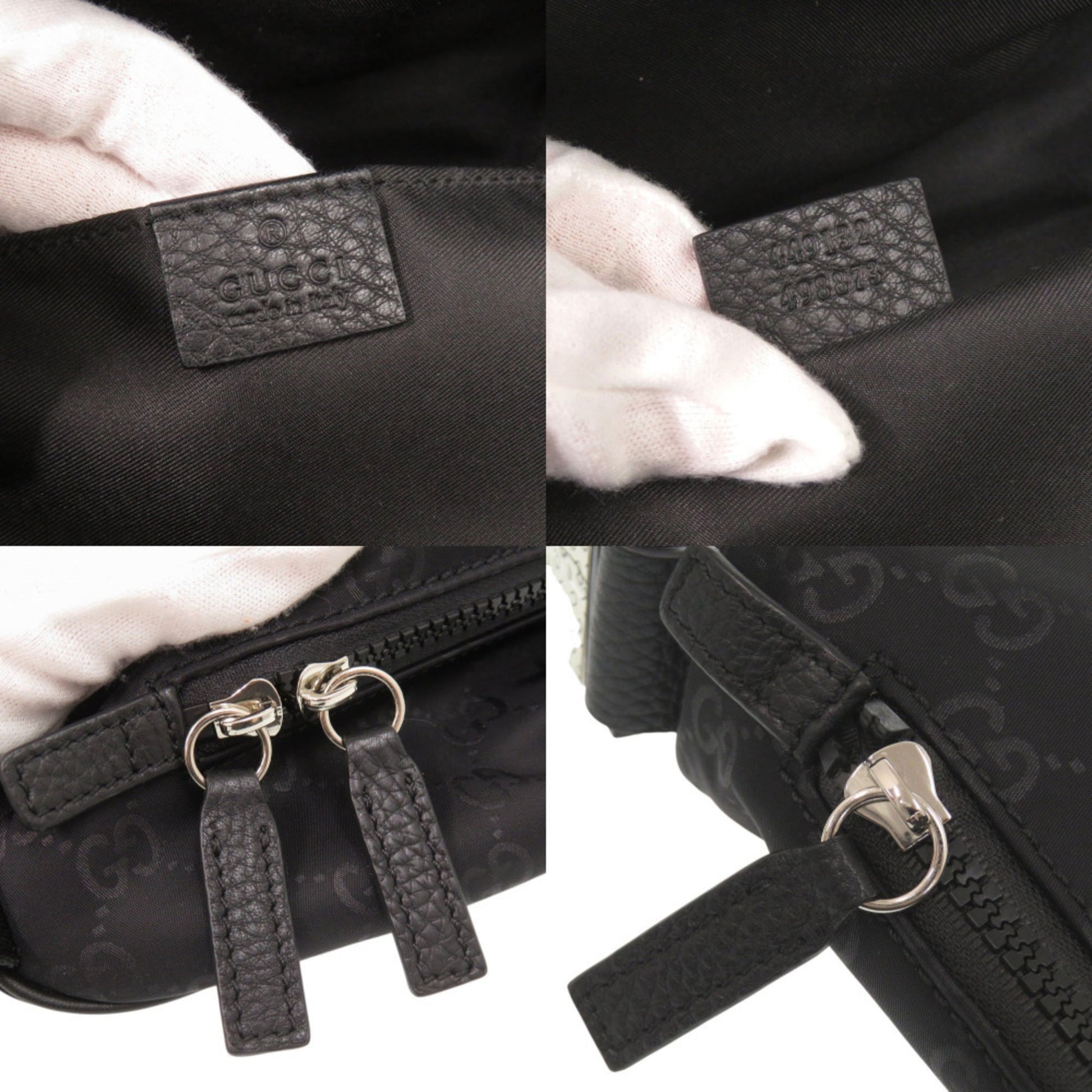 Gucci Black Nylon Shoulder Bag