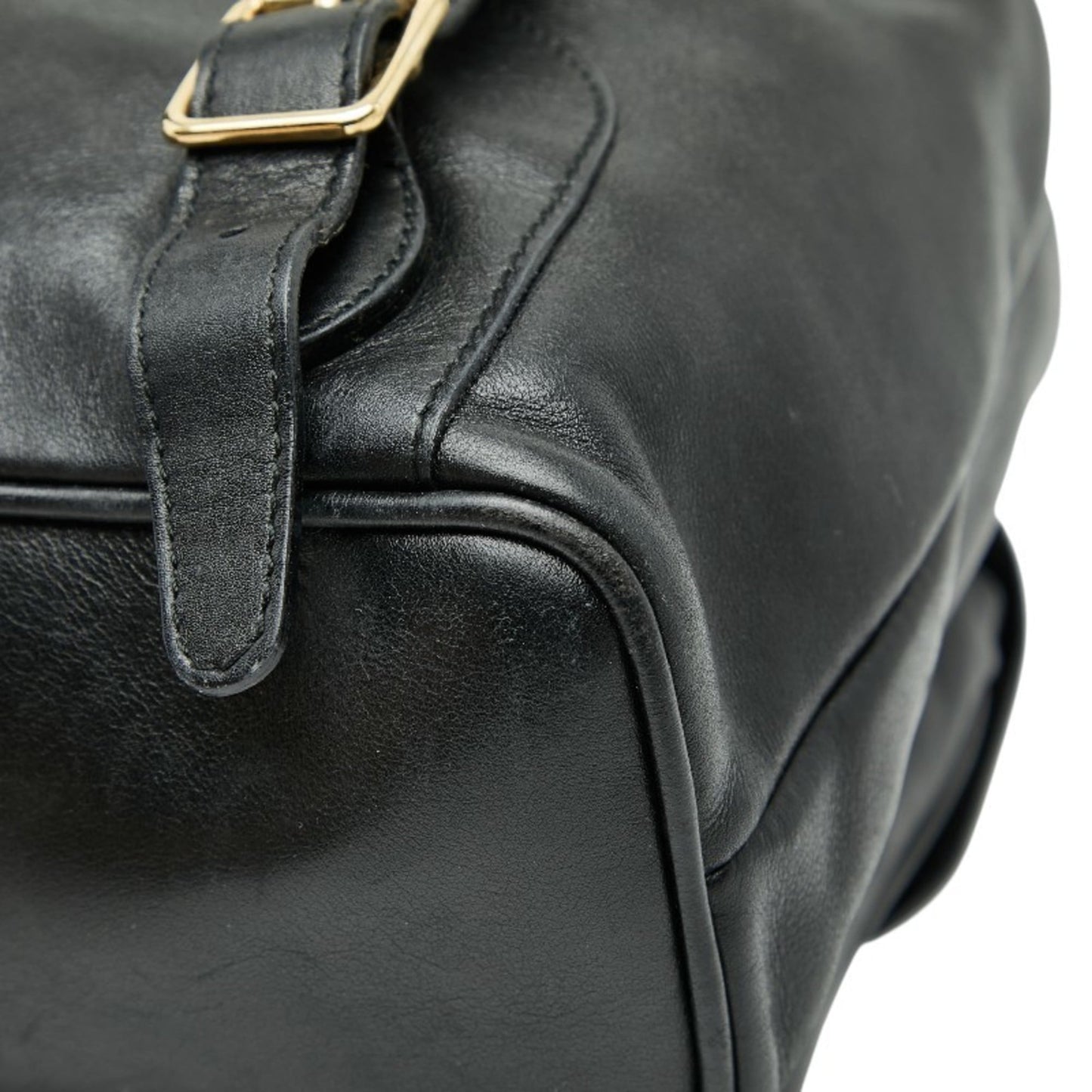 Gucci Black Leather Backpack
