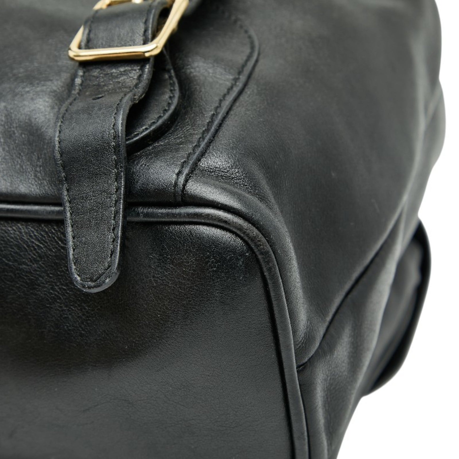 Gucci Black Leather Backpack