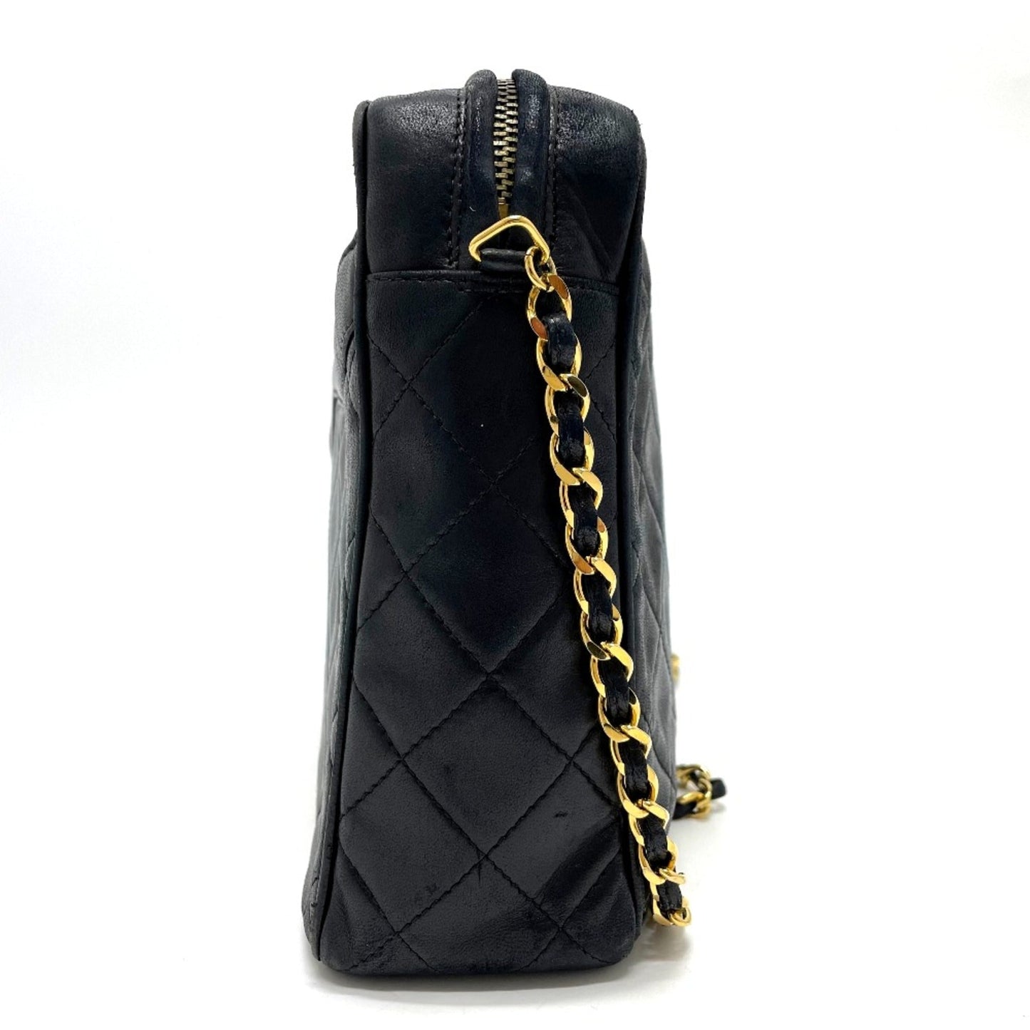 Chanel CC Mark Bag Chain   Shoulder Bag Black GoldHardware