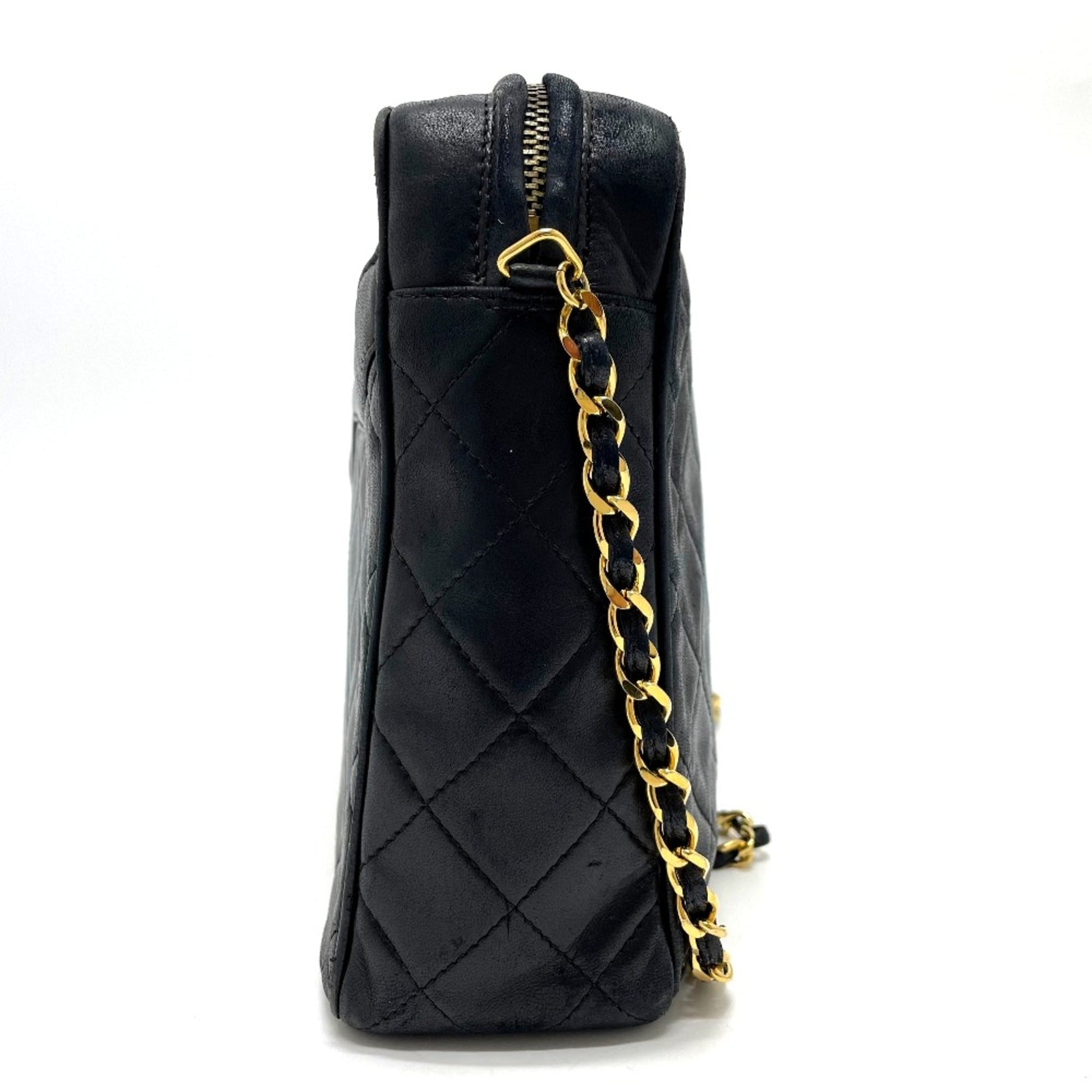 Chanel CC Mark Bag Chain   Shoulder Bag Black GoldHardware
