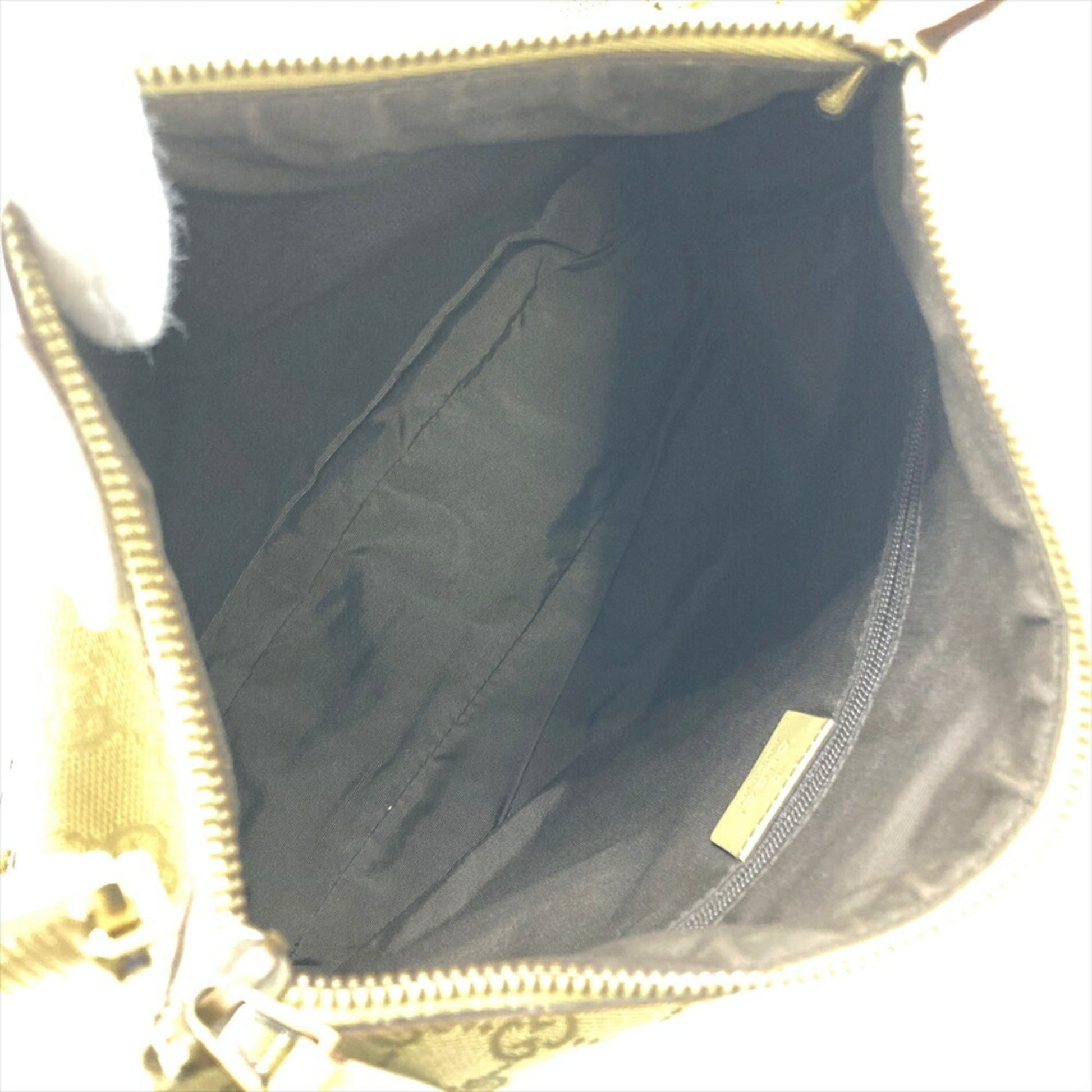 Gucci Gg Canvas Khaki Gg Canvas Shoulder Bag