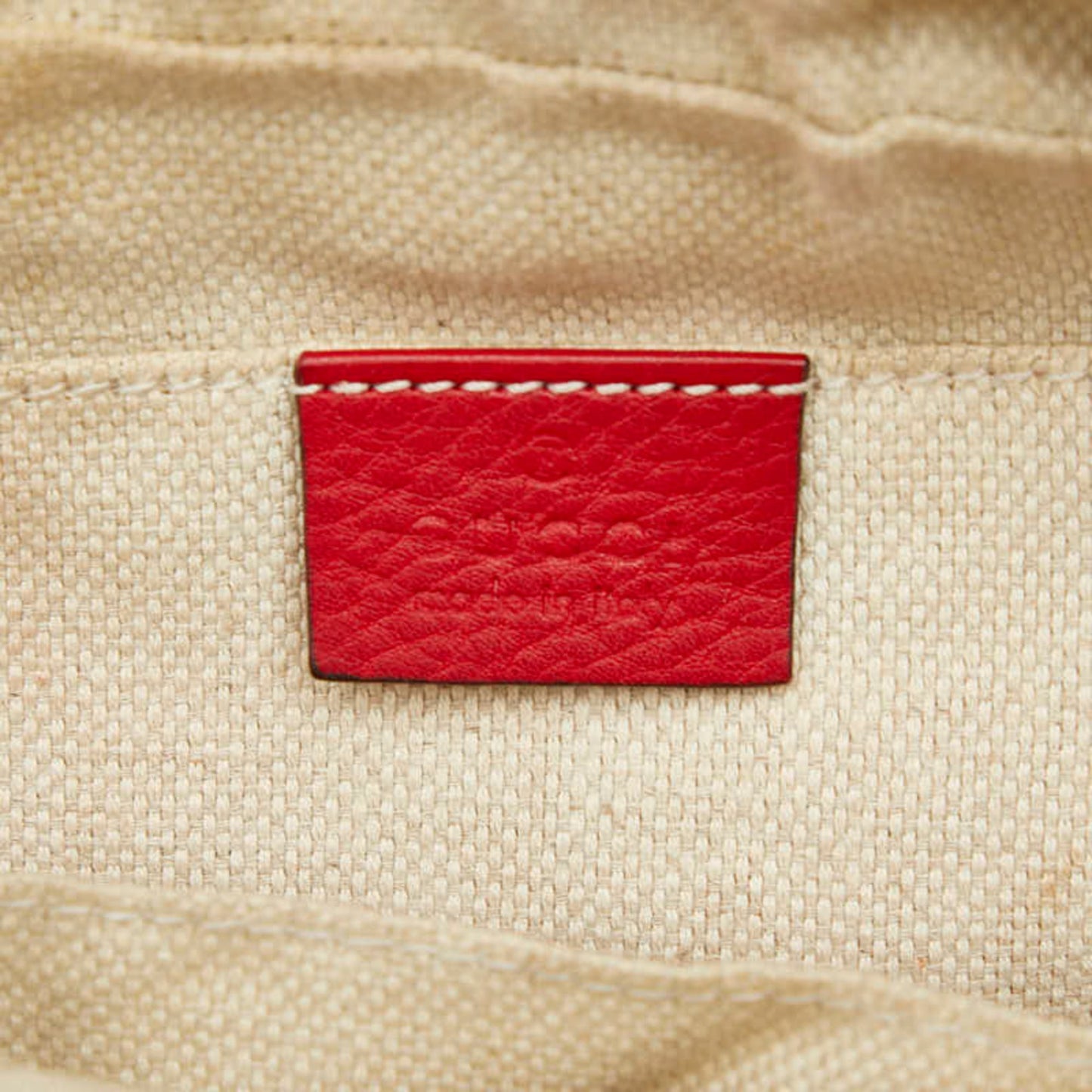 Gucci Red Color Leather Shoulder Bag