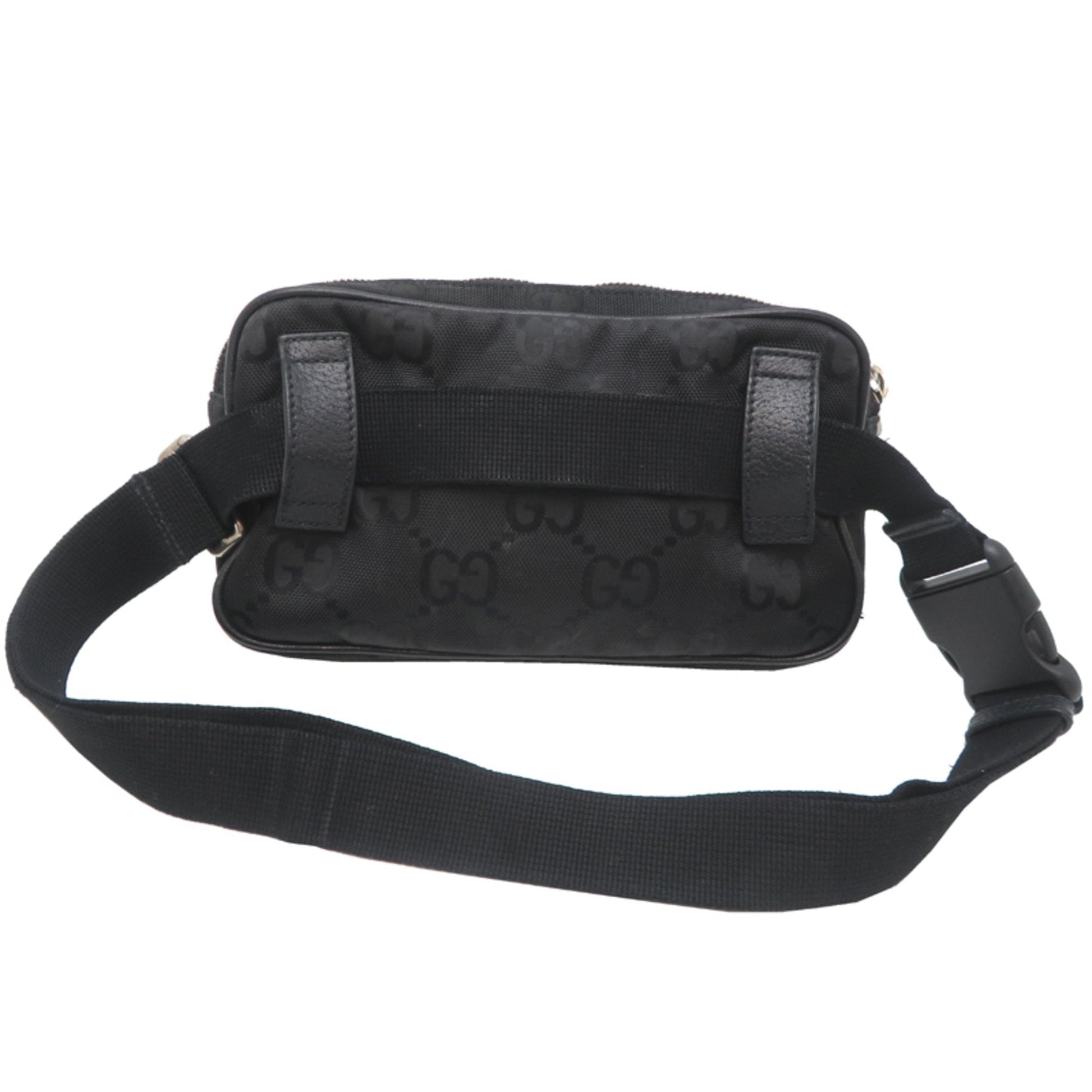 Gucci Black Nylon Leather Fanny Pack