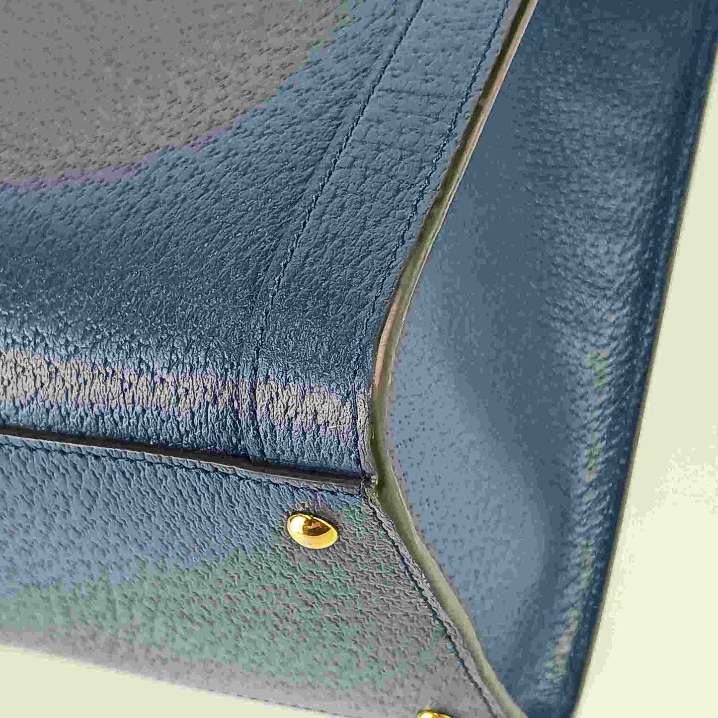 Gucci Royal Blue Leather Handbag Shoulder Bag Tote Bag