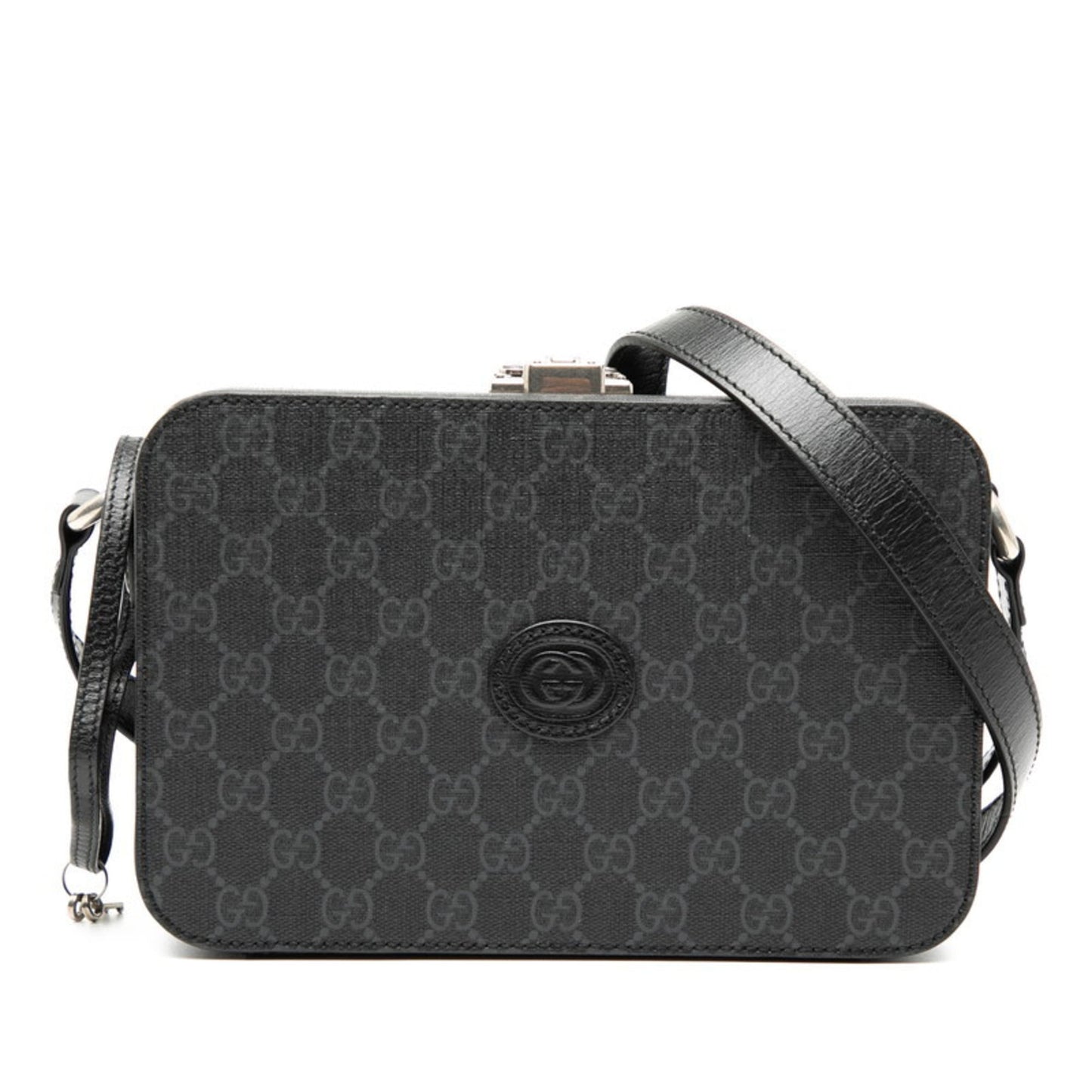 Gucci Black Gg Supreme Shoulder Bag