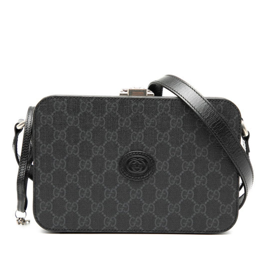 Gucci Black Gg Supreme Shoulder Bag