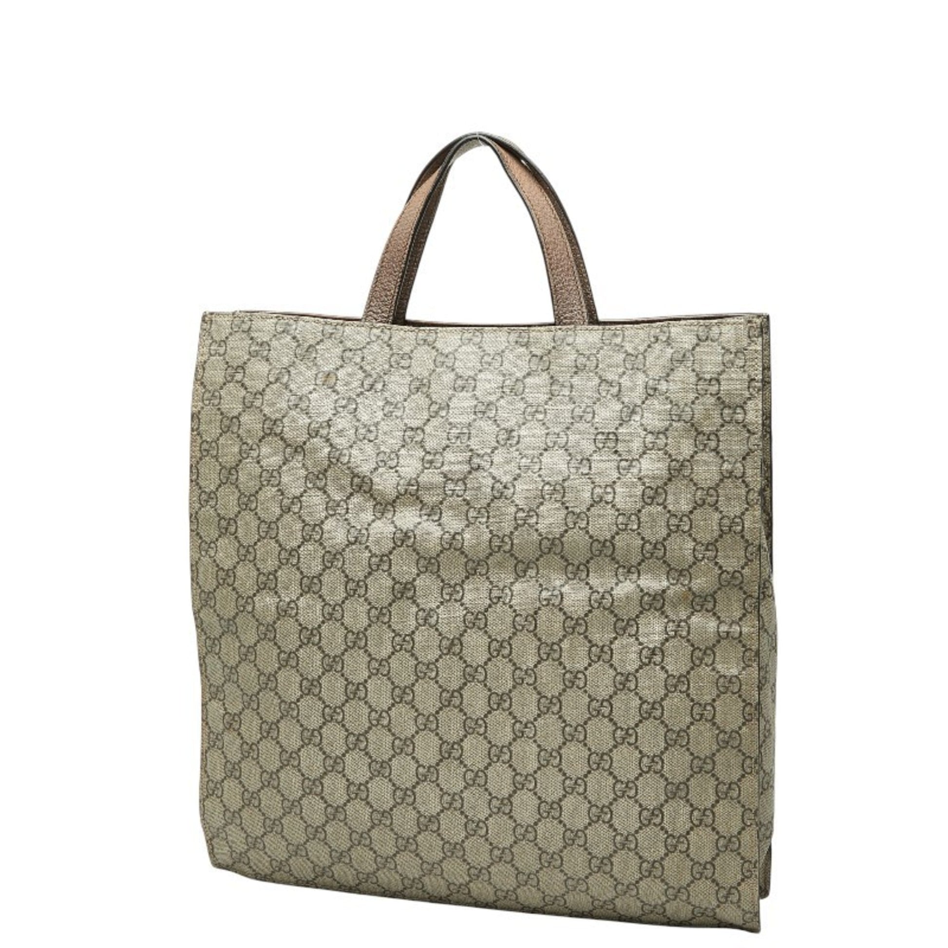 Gucci Beige Multi-Color Pvc Leather Shoulder Bag Tote Bag