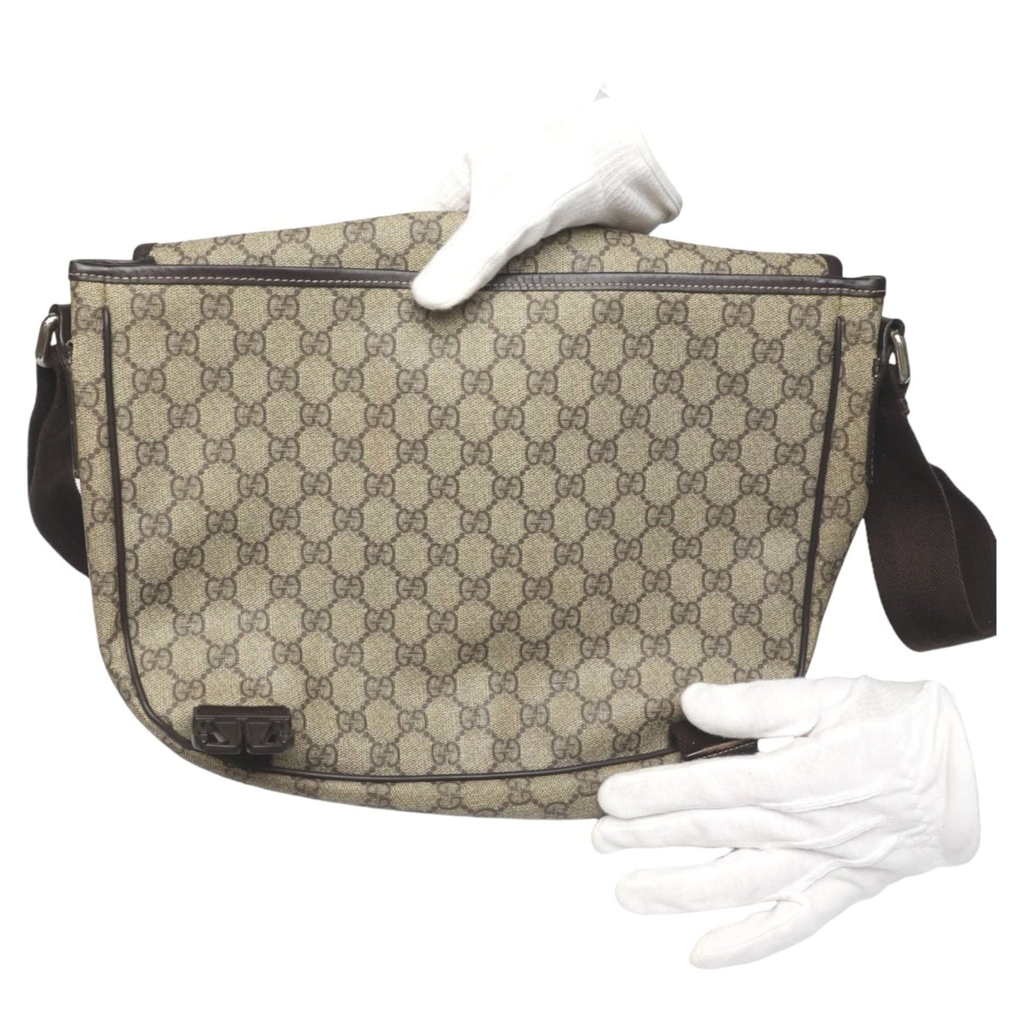 Gucci Brown Gg Plus Shoulder Bag