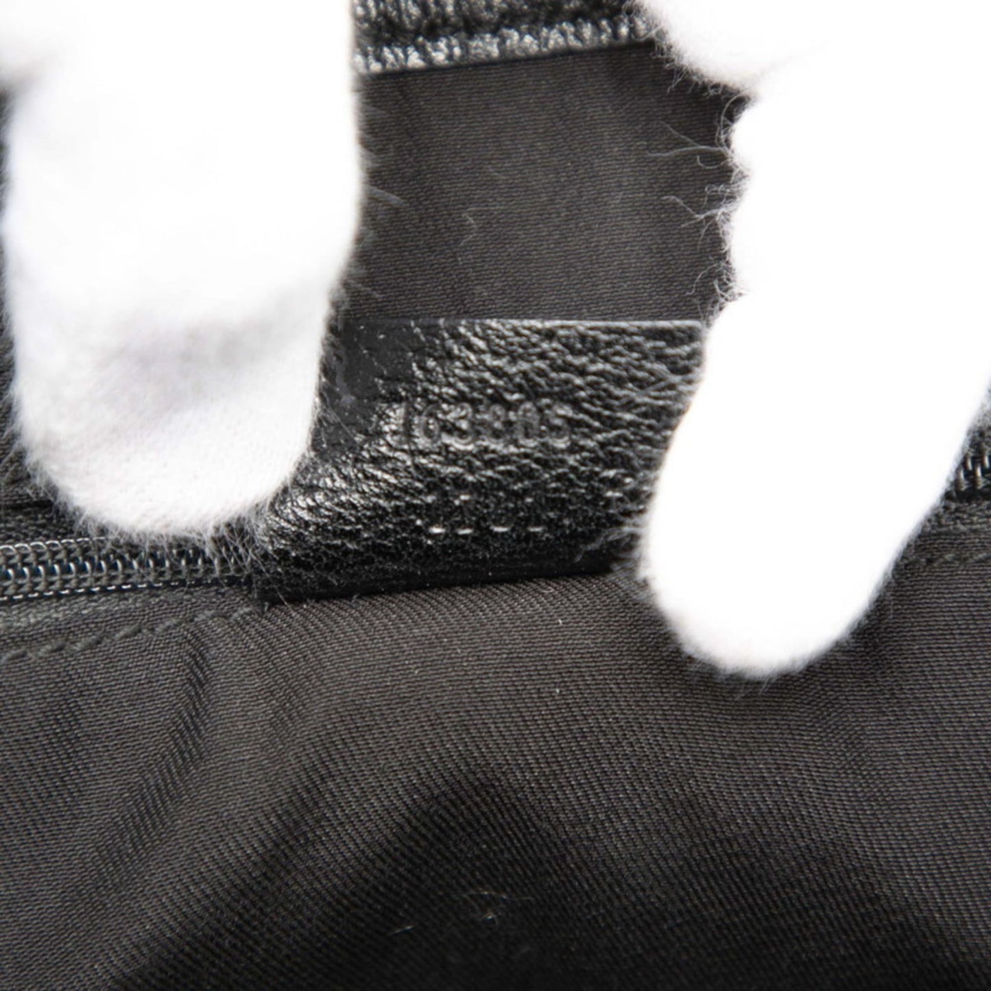 Gucci Black Canvas Leather Shoulder Bag Tote Bag