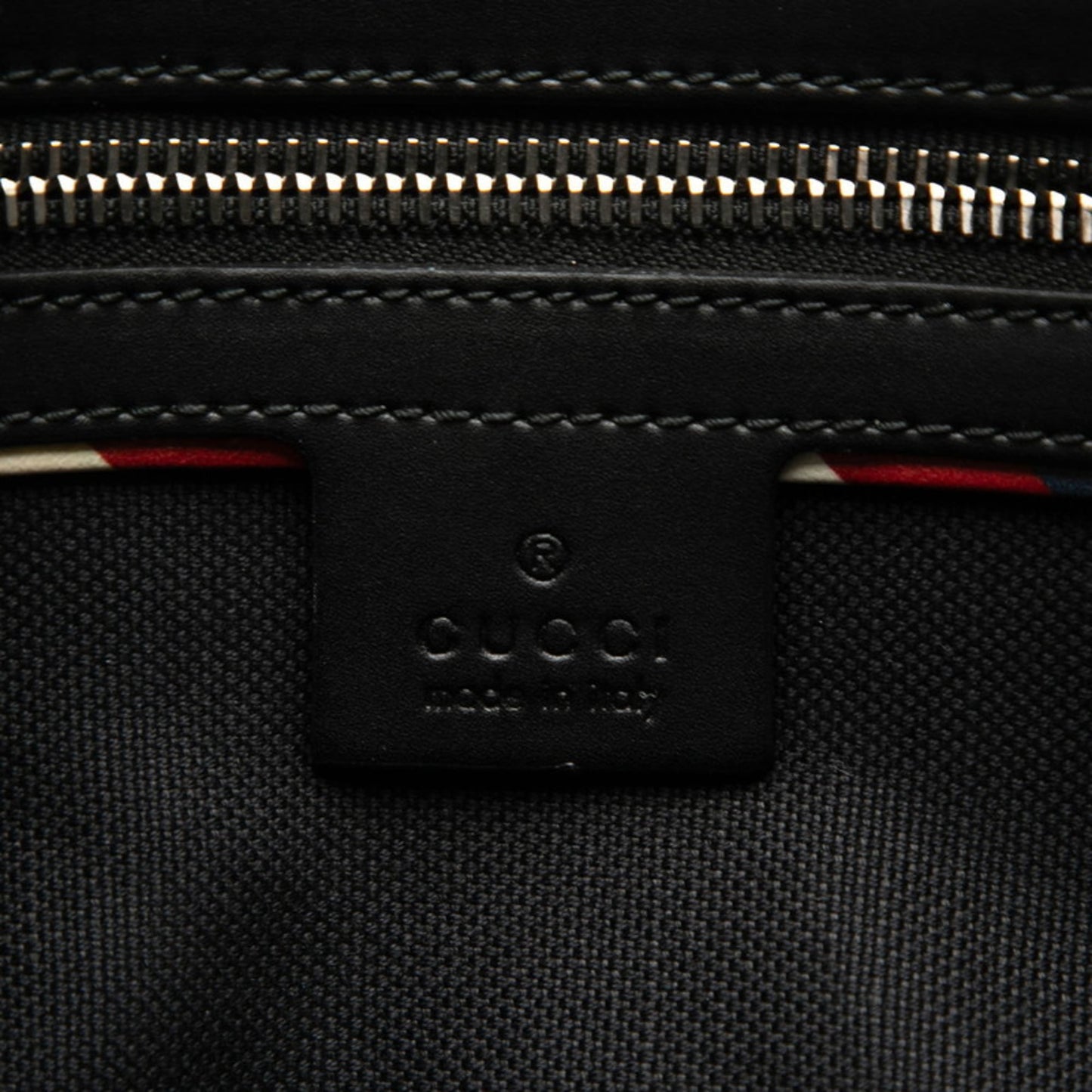 Gucci Black Multi-Color Pvc Leather Fanny Pack Sling Bag