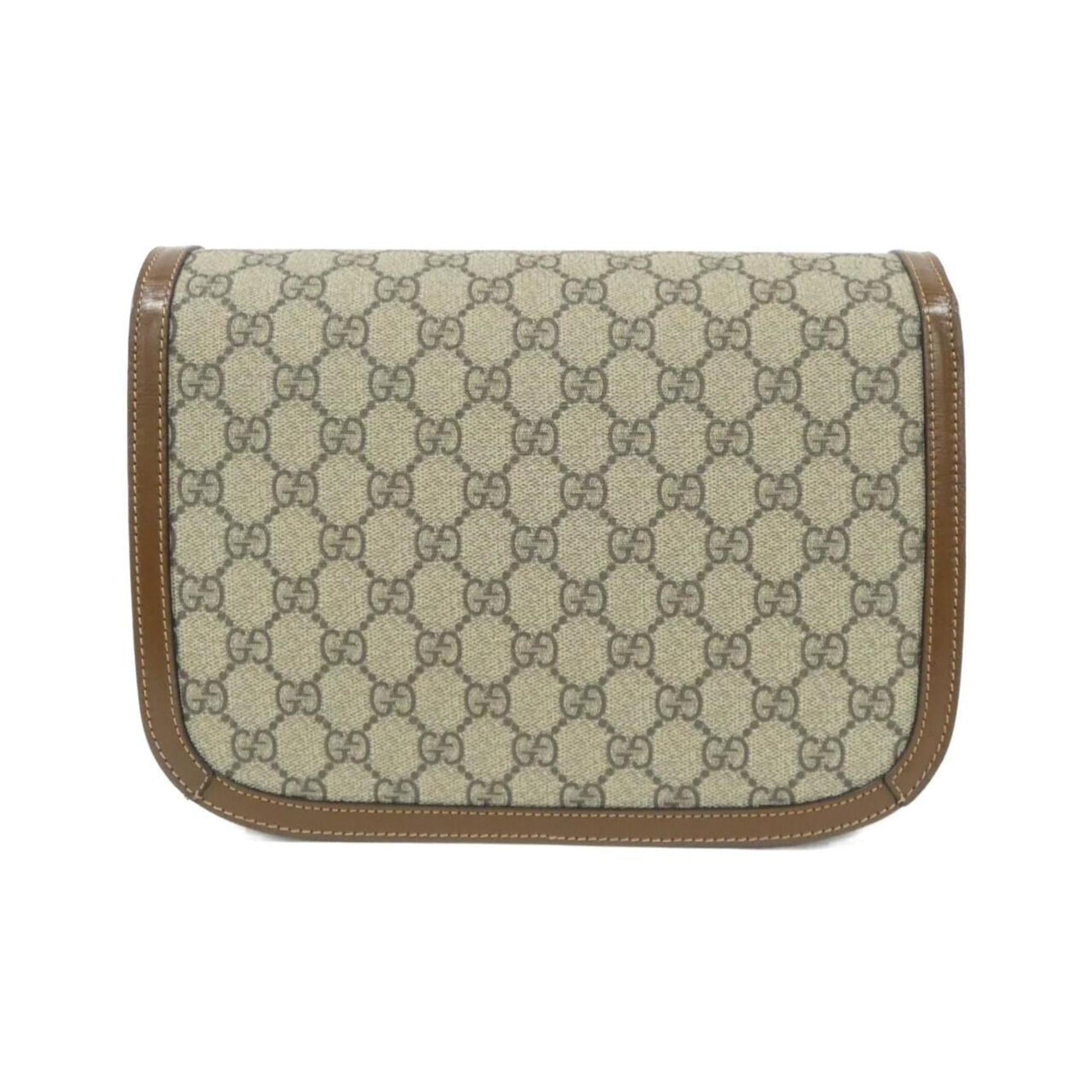 Gucci Beige Brown Gg Supreme Shoulder Bag