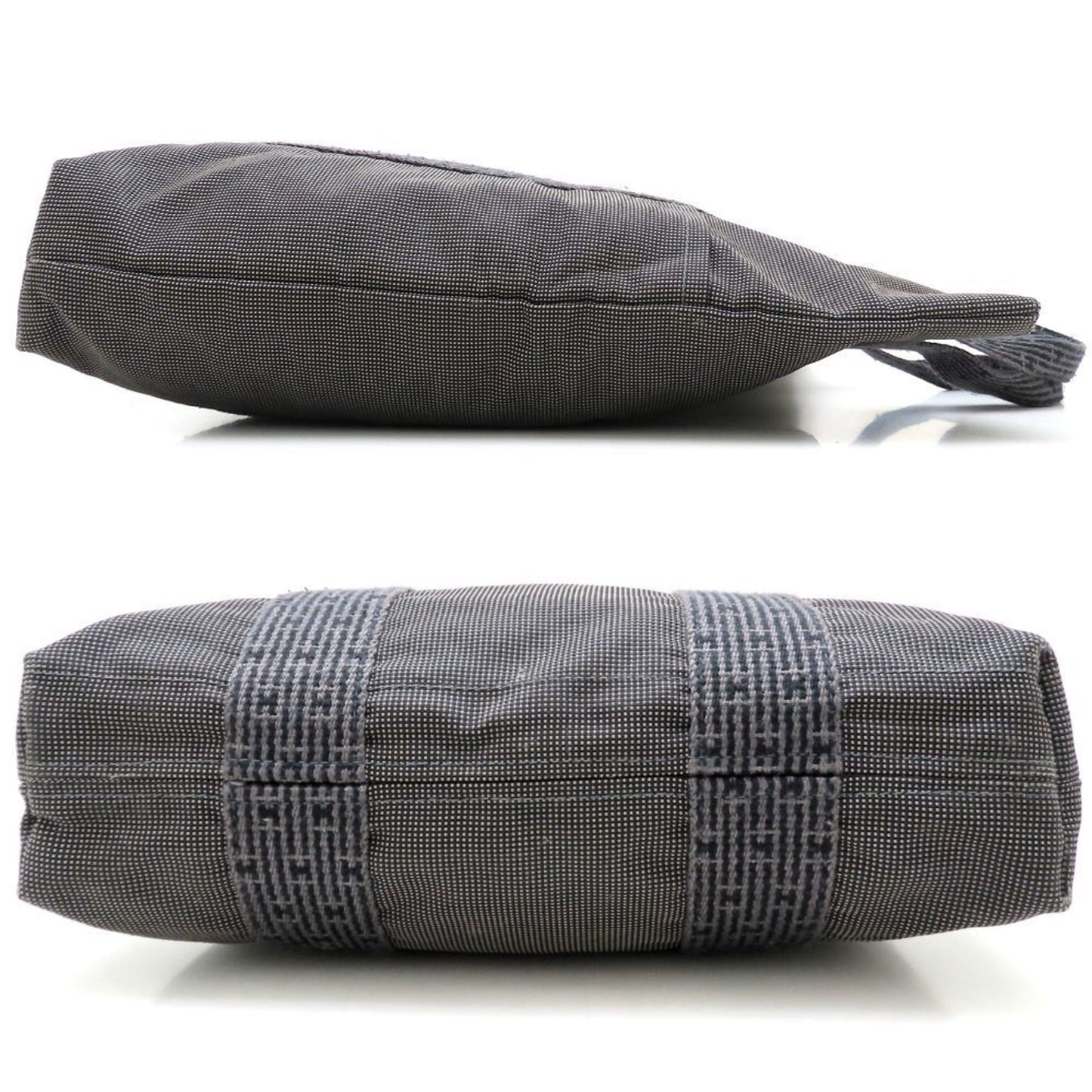 Hermes Tote Bag Canvas Nylon Gray Tote Bag 2