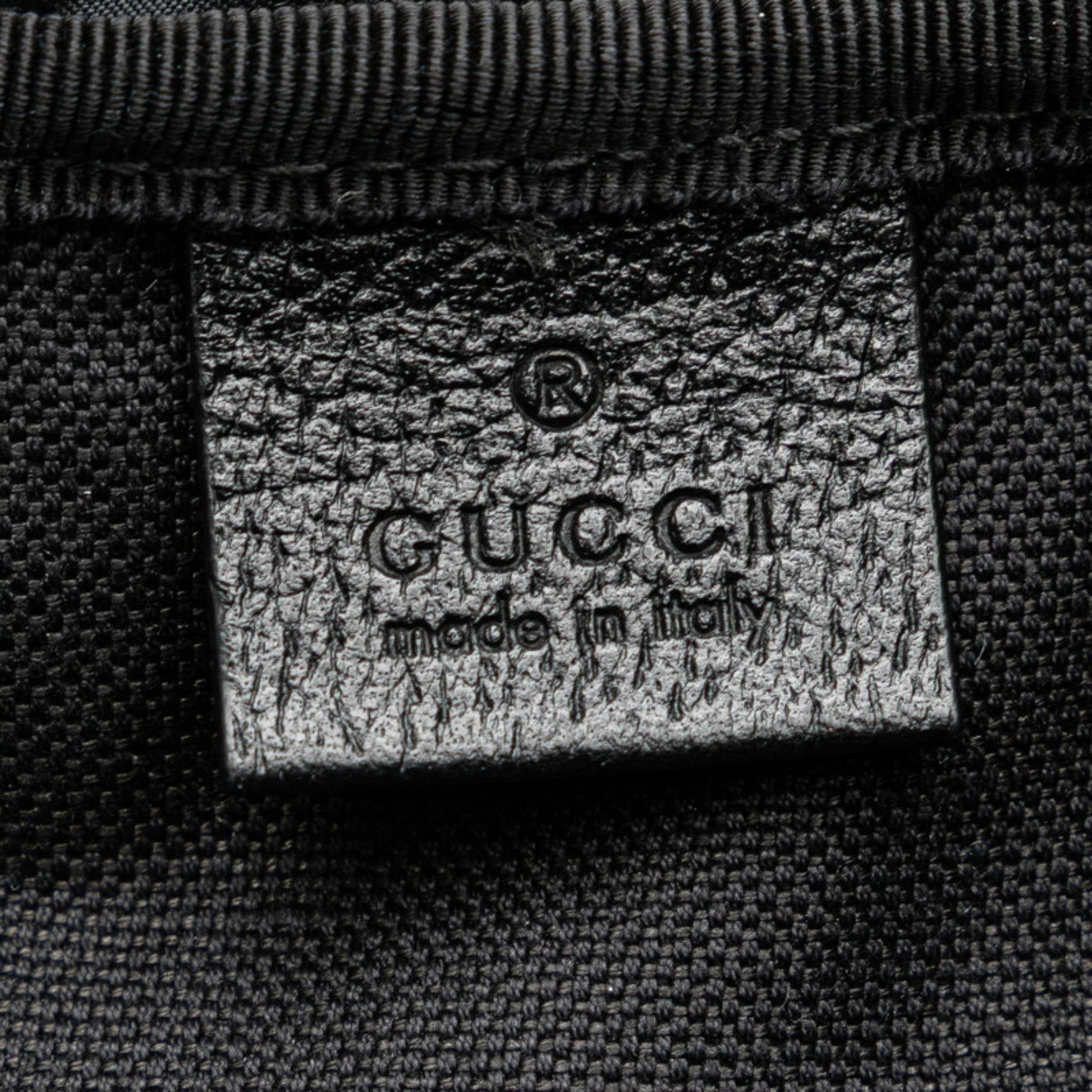 Gucci Black Multi-Color Pvc Leather Backpack