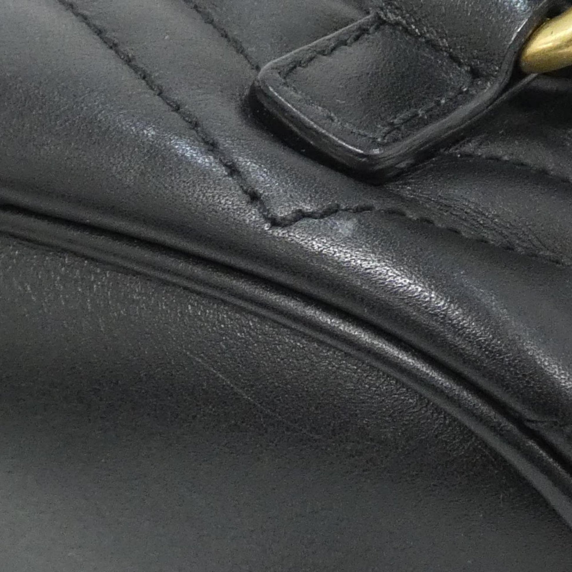 Gucci Black Leather Backpack