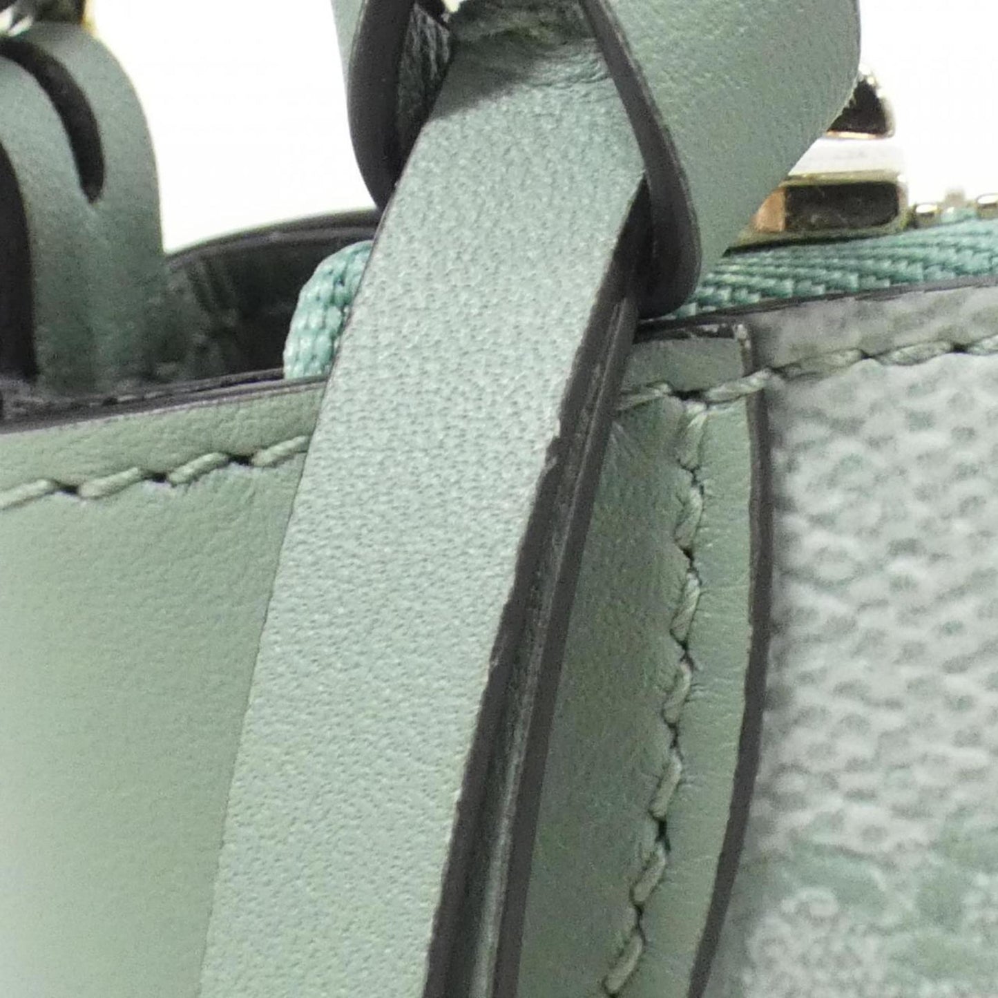 Gucci Green Light Green Coated Canvas Leather Shoulder Bag