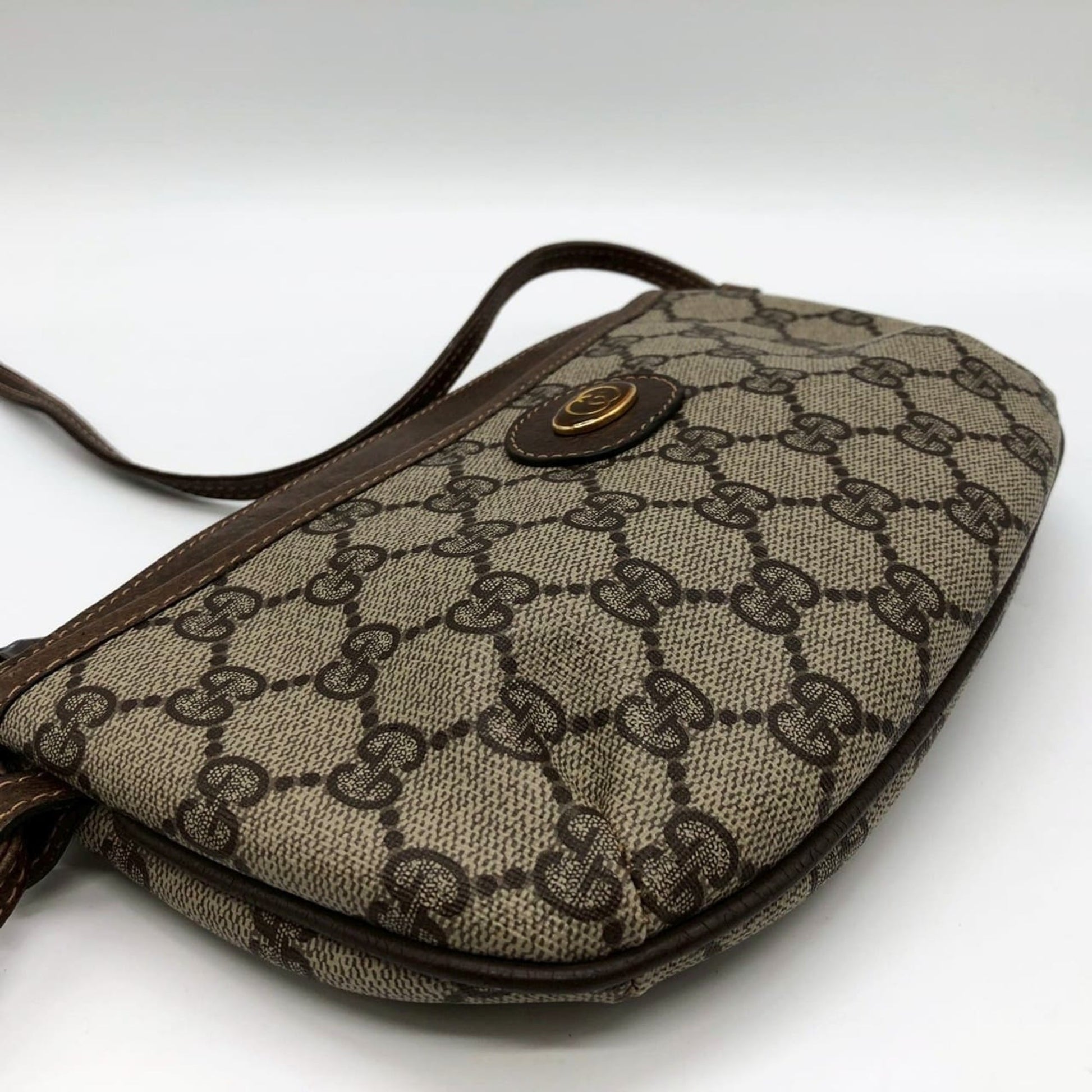 Gucci Brown Gg Supreme Shoulder Bag