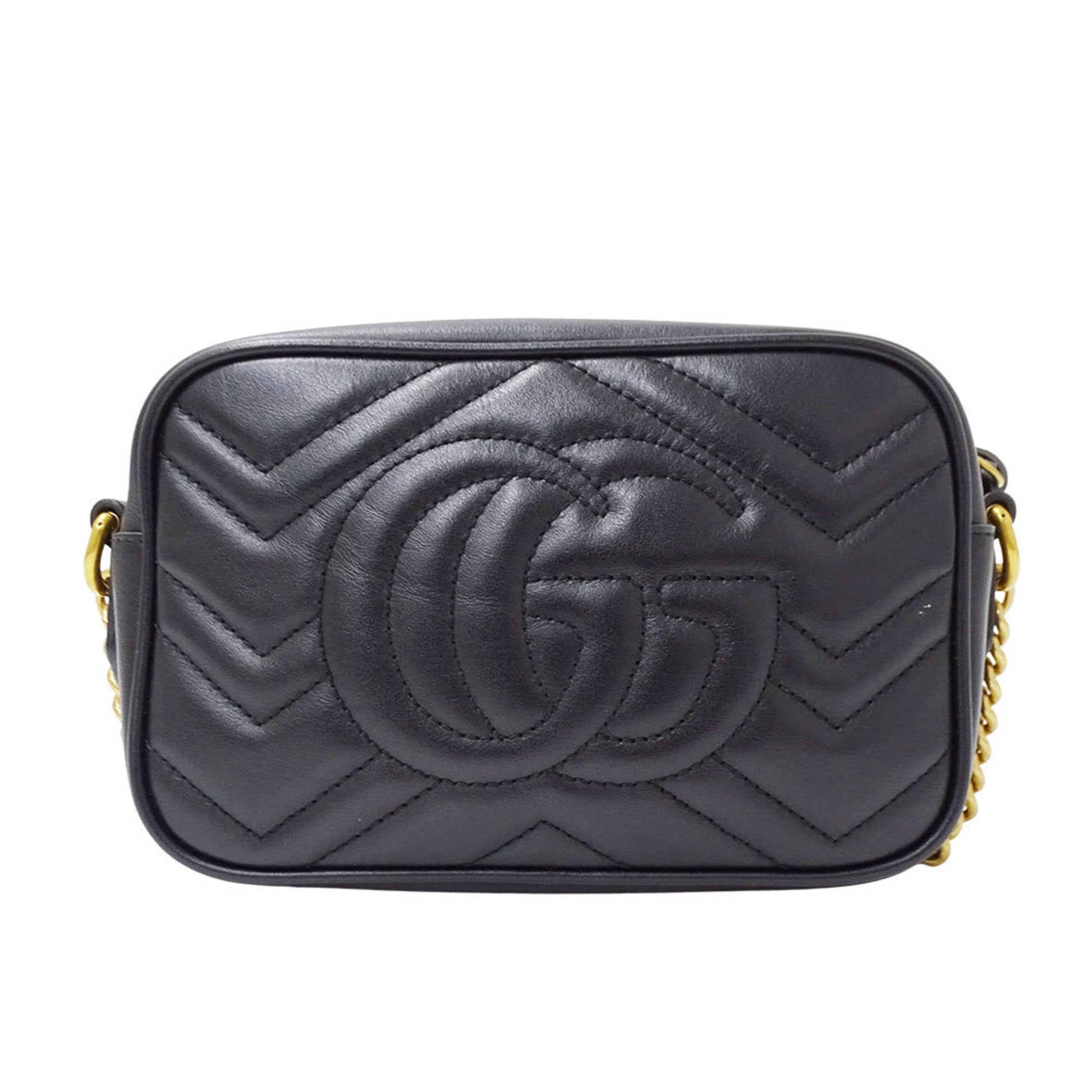 Gucci Black Leather Shoulder Bag