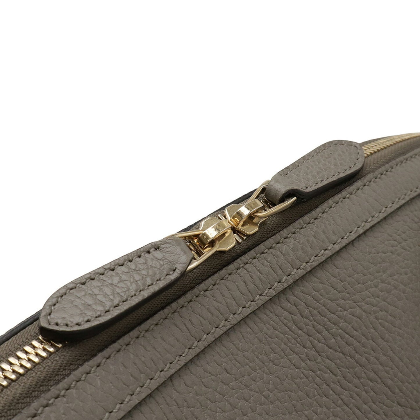 Gucci Gray Leather Handbag Shoulder Bag