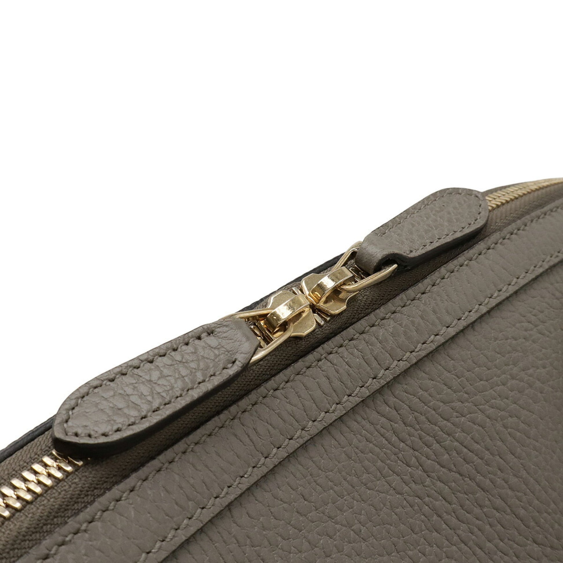 Gucci Gray Leather Handbag Shoulder Bag