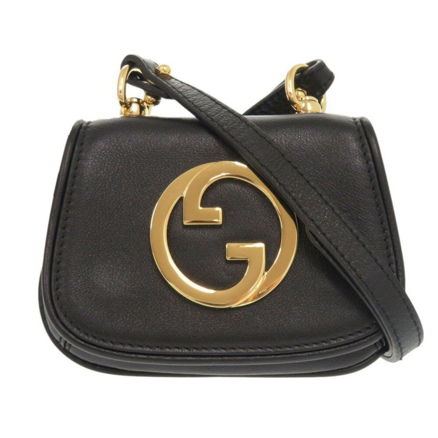 Gucci Black Leather Pouch Shoulder Bag