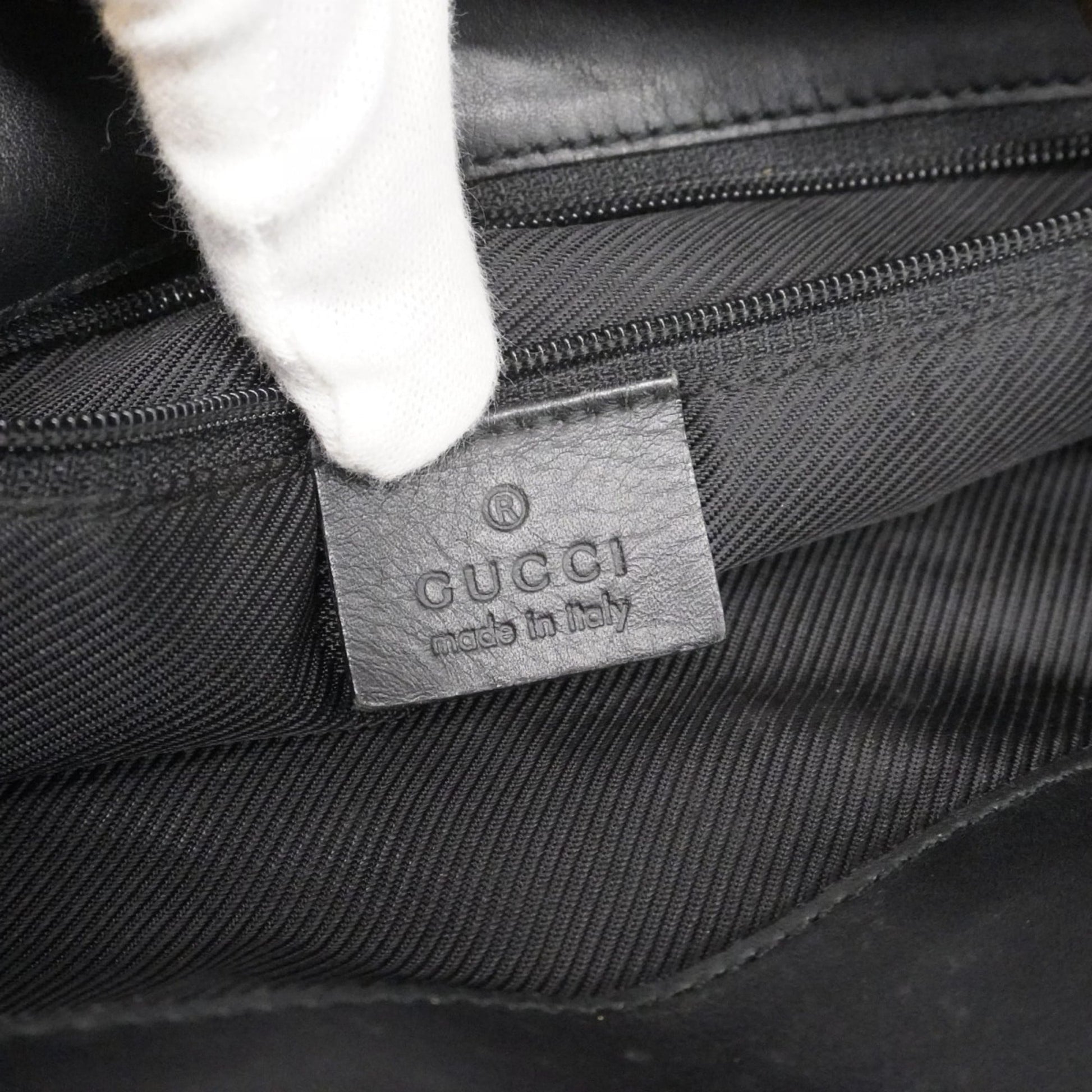 Gucci Black Canvas Tote Bag