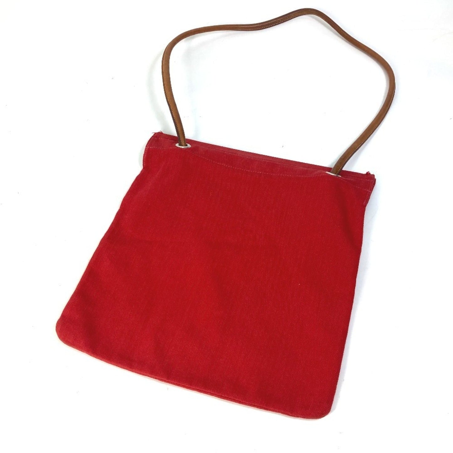 Hermes Color Cotton Shoulder Bag Red