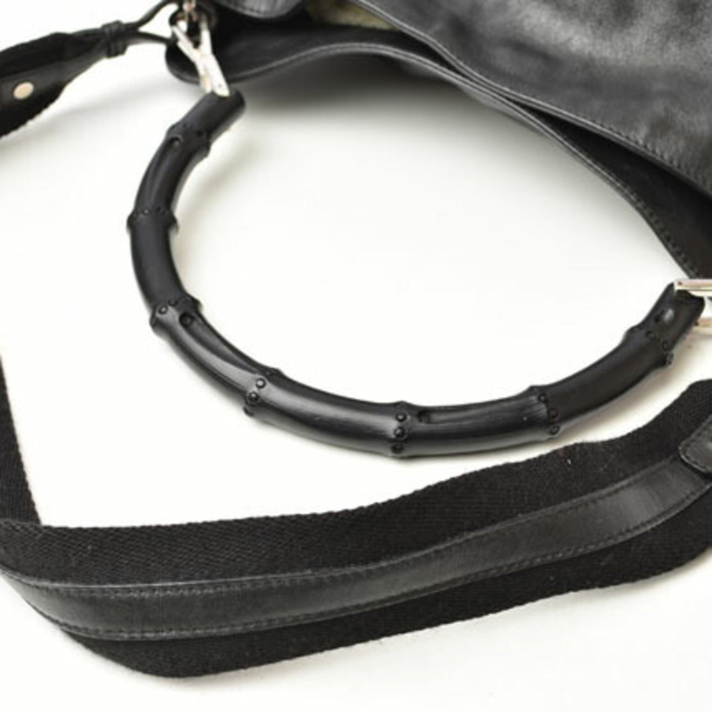 Gucci Black Leather Handbag Shoulder Bag