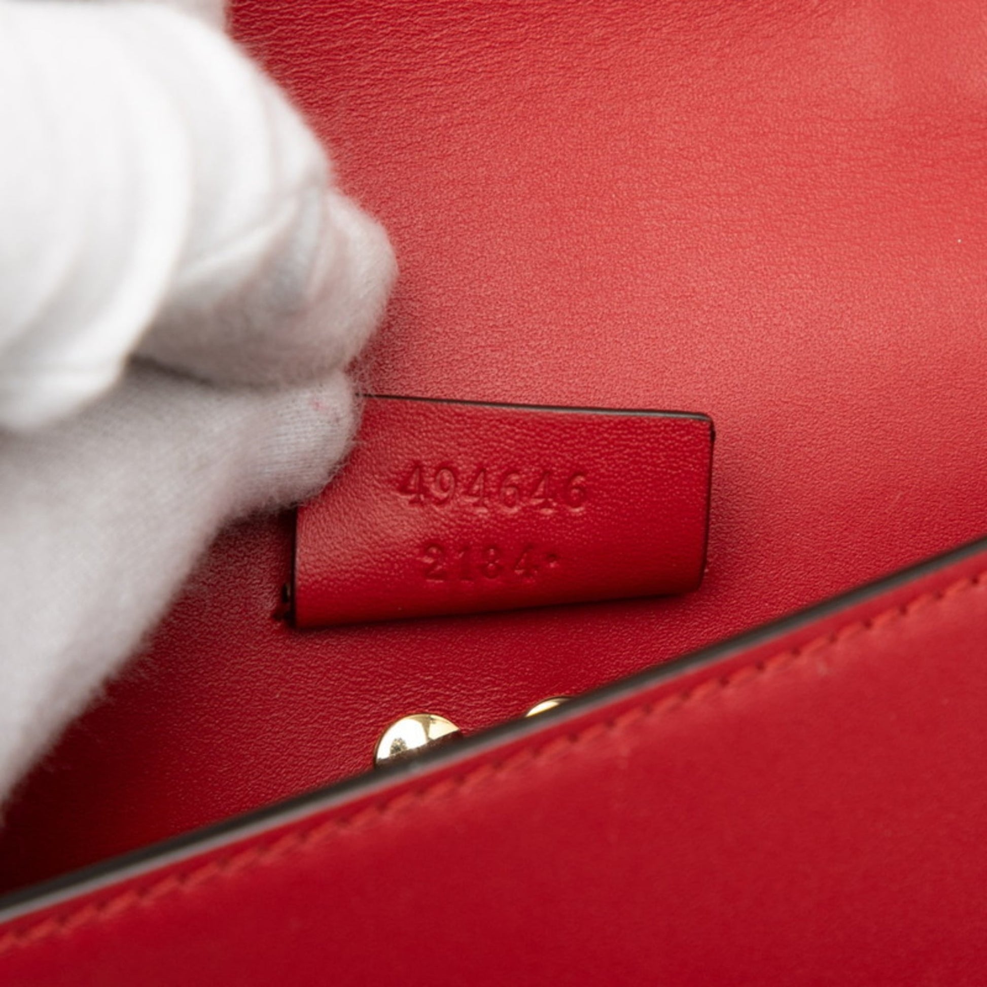 Gucci Multi-Color Red Color Leather Shoulder Bag