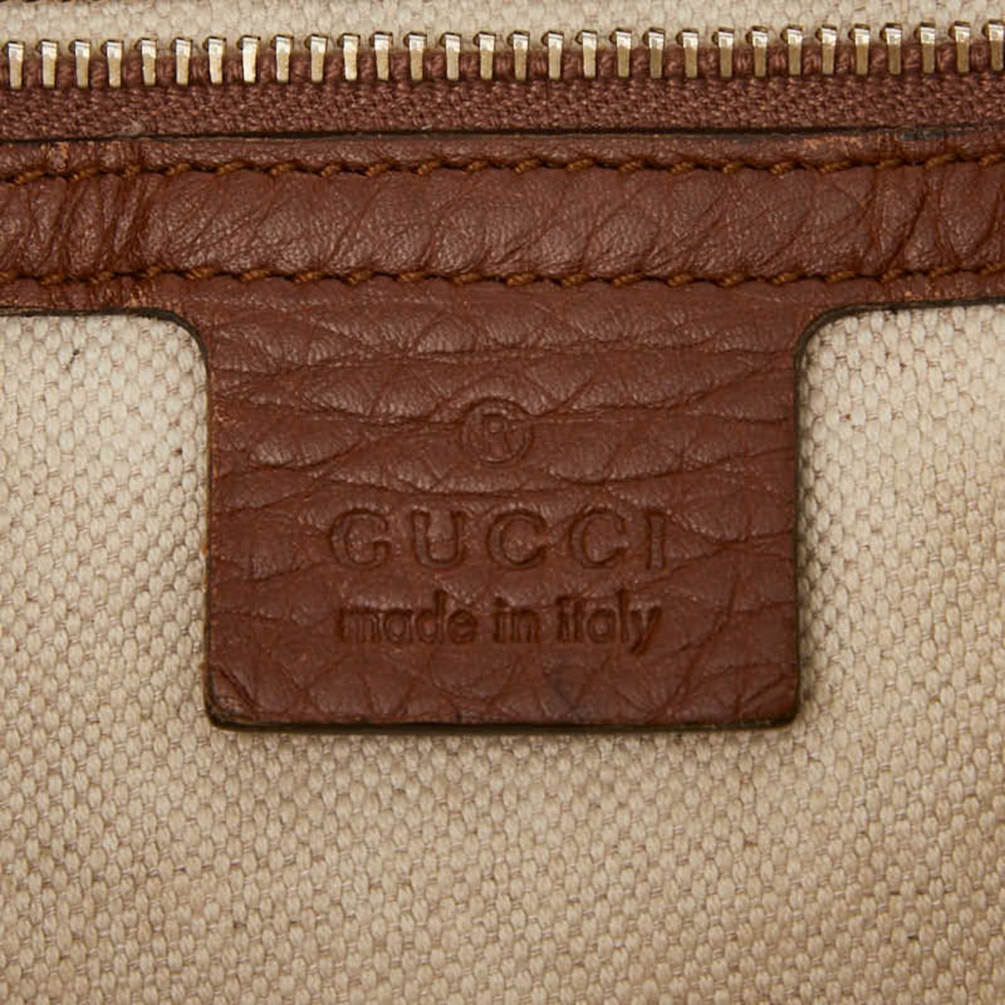 Gucci Brown Leather Shoulder Bag