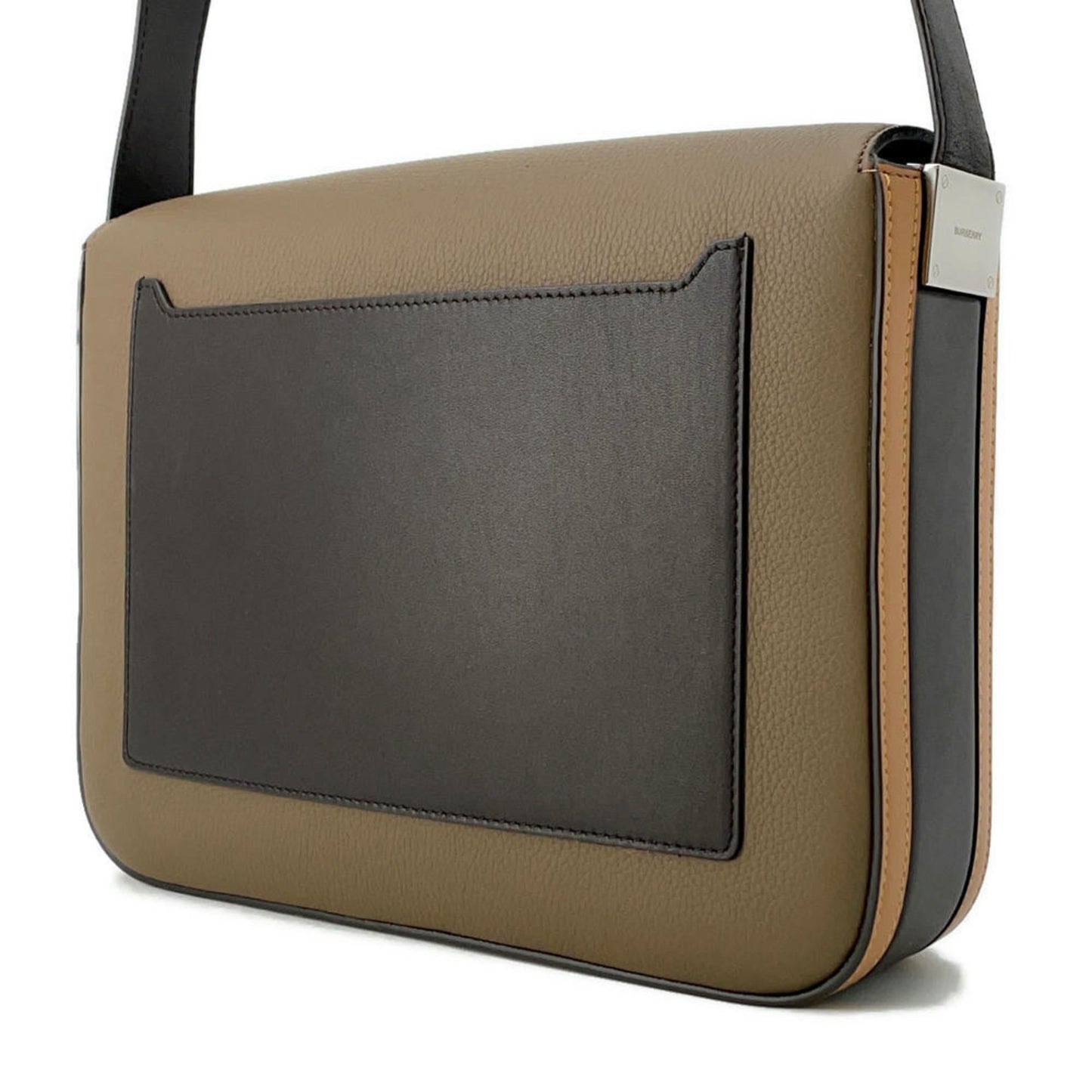 Burberry Messenger Bag Shoulder Bag Leather Brown