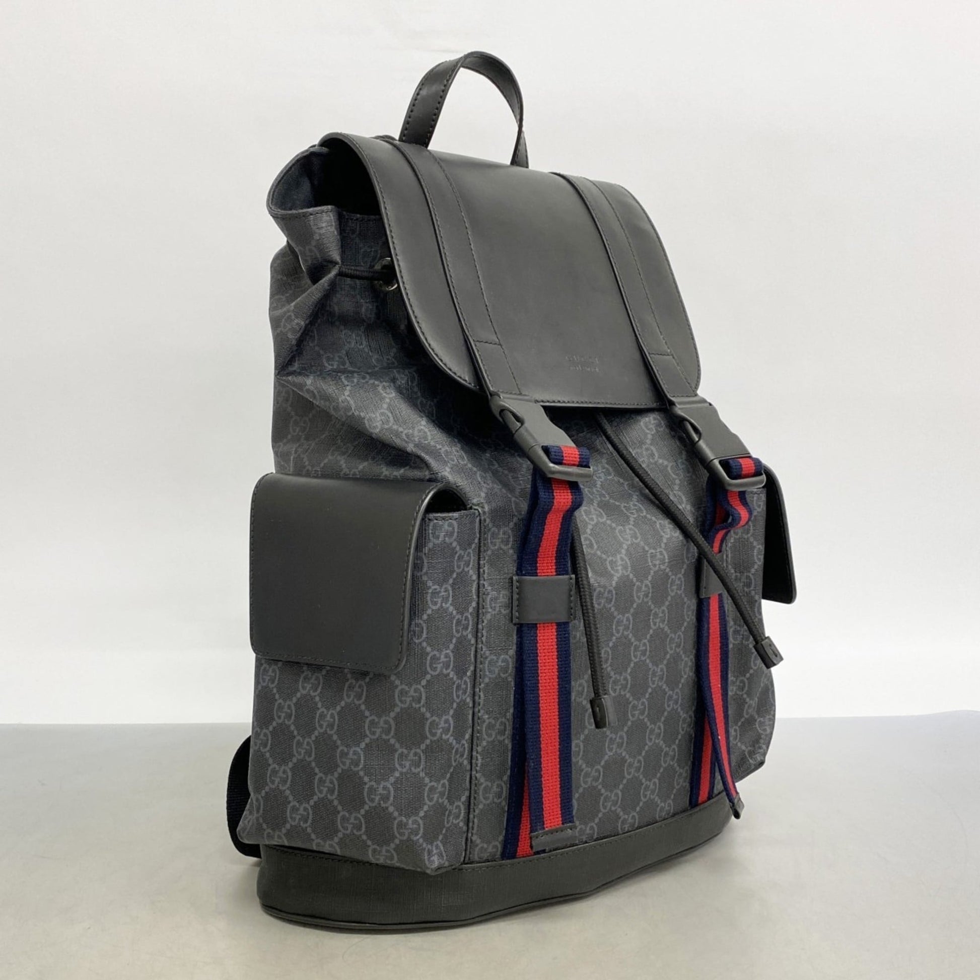 Gucci Black Pvc Backpack