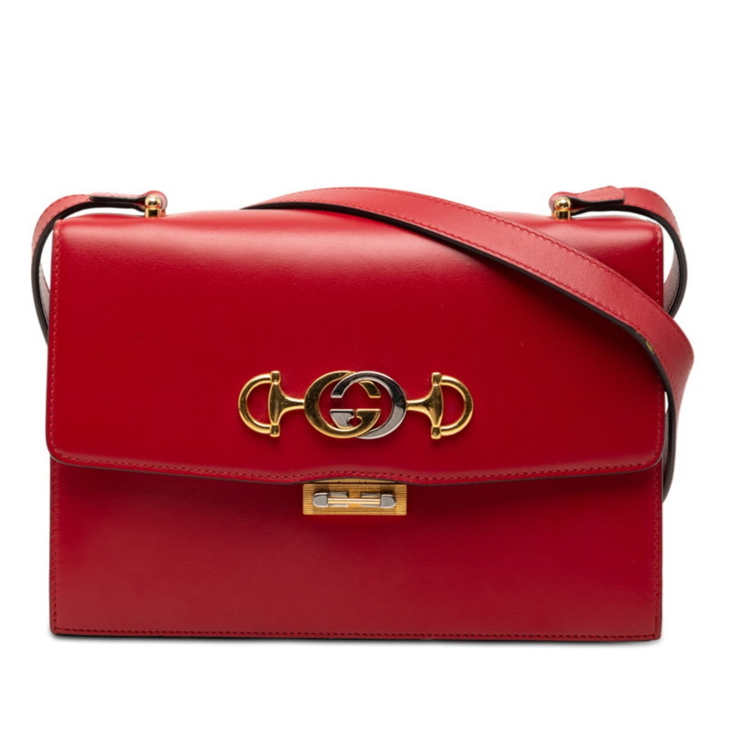 Gucci Red Color Leather Shoulder Bag