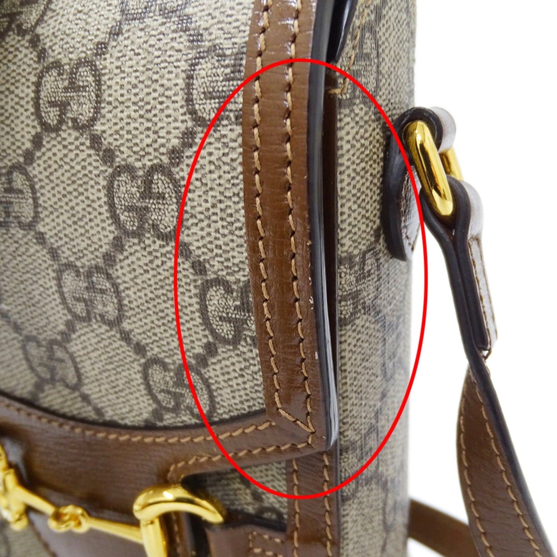 Gucci Beige Brown Gg Supreme Shoulder Bag