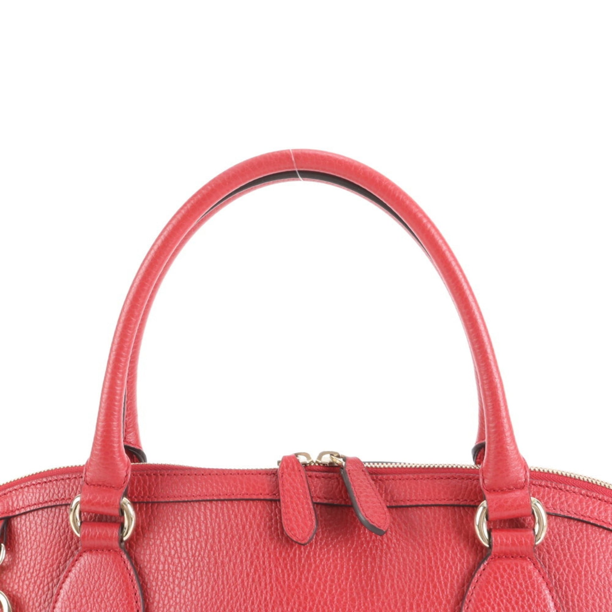 Gucci Red Color Leather Shoulder Bag