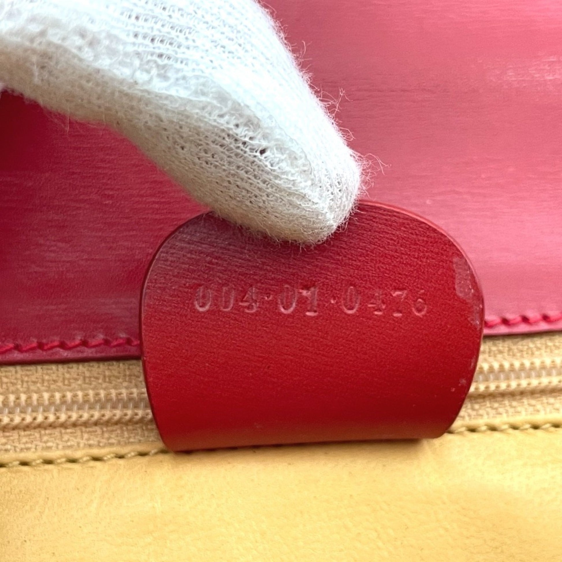 Gucci Red Leather Shoulder Bag