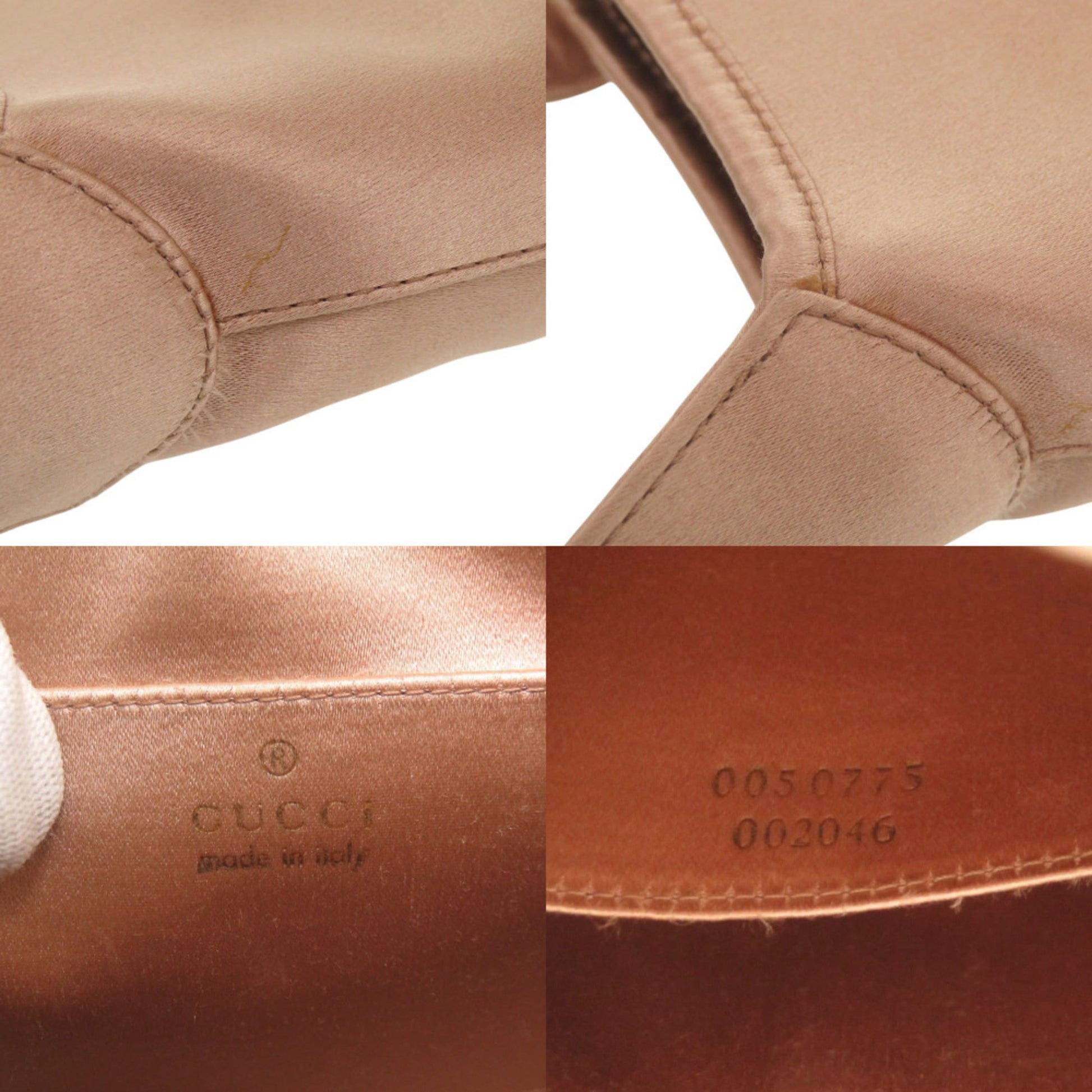 Gucci Pink Satin Handbag