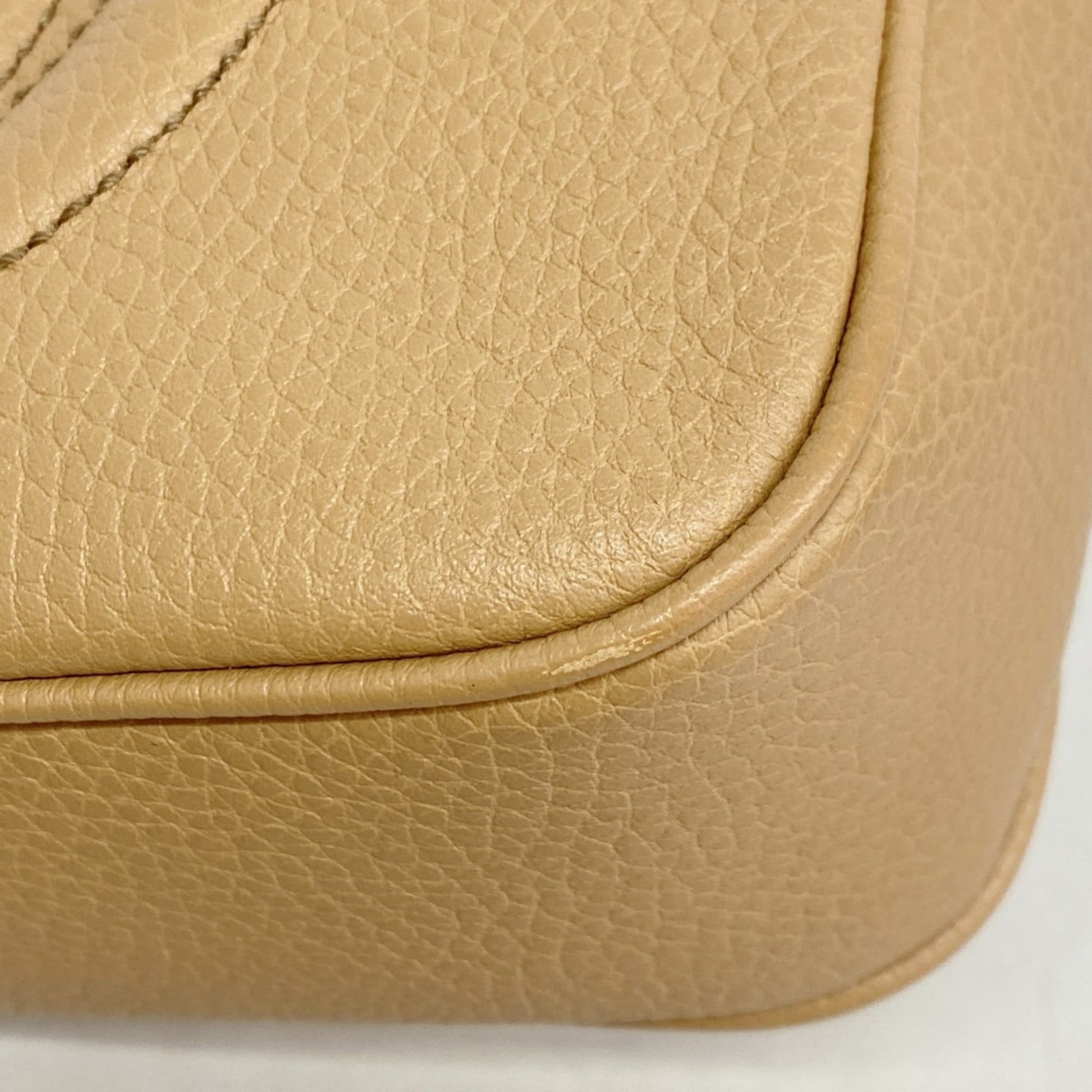 Gucci Beige Leather Shoulder Bag