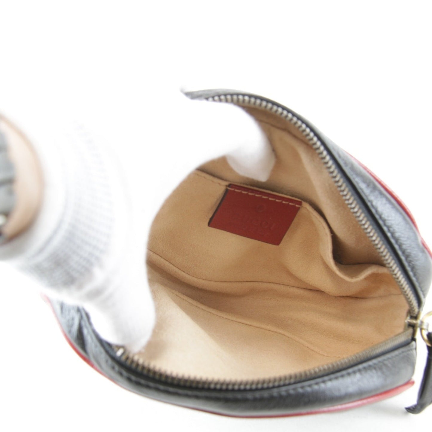Gucci Gg Marmont Black Leather Fanny Pack