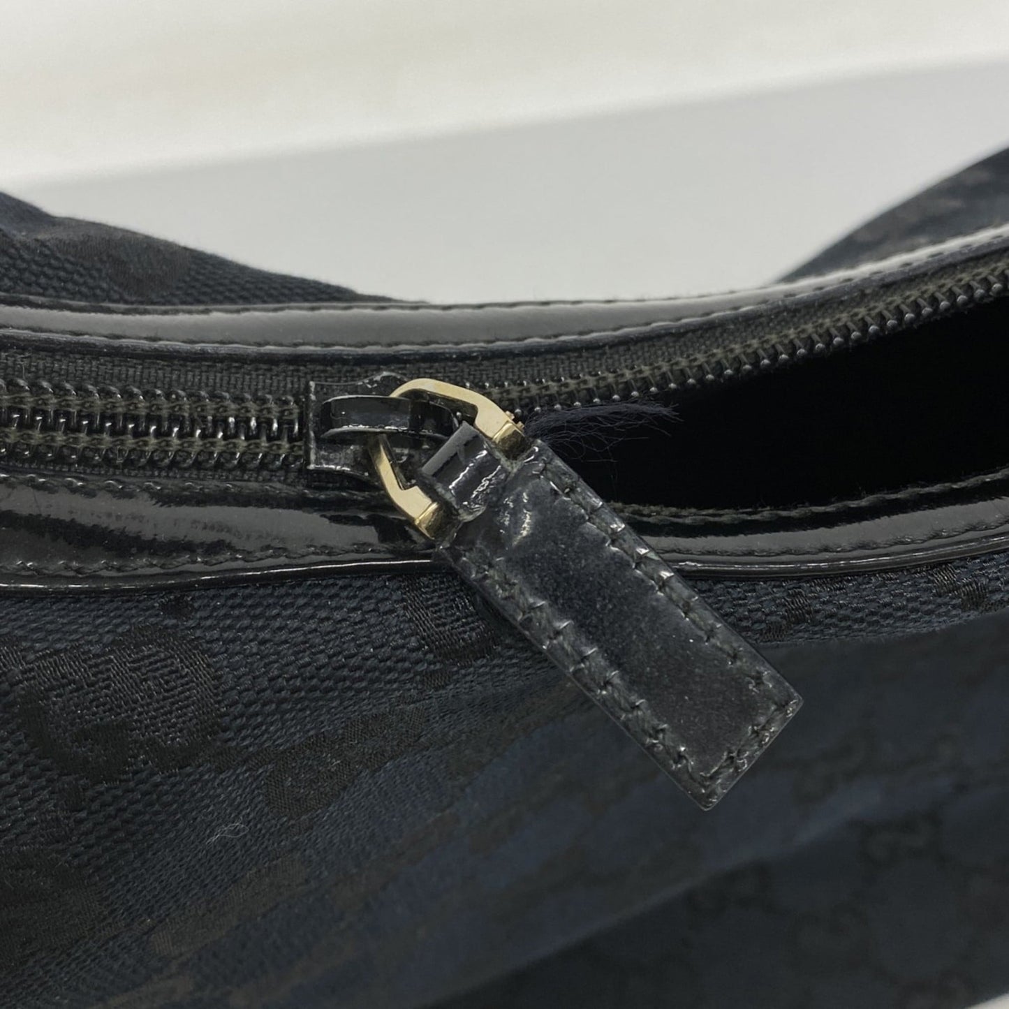 Gucci Black Canvas Shoulder Bag