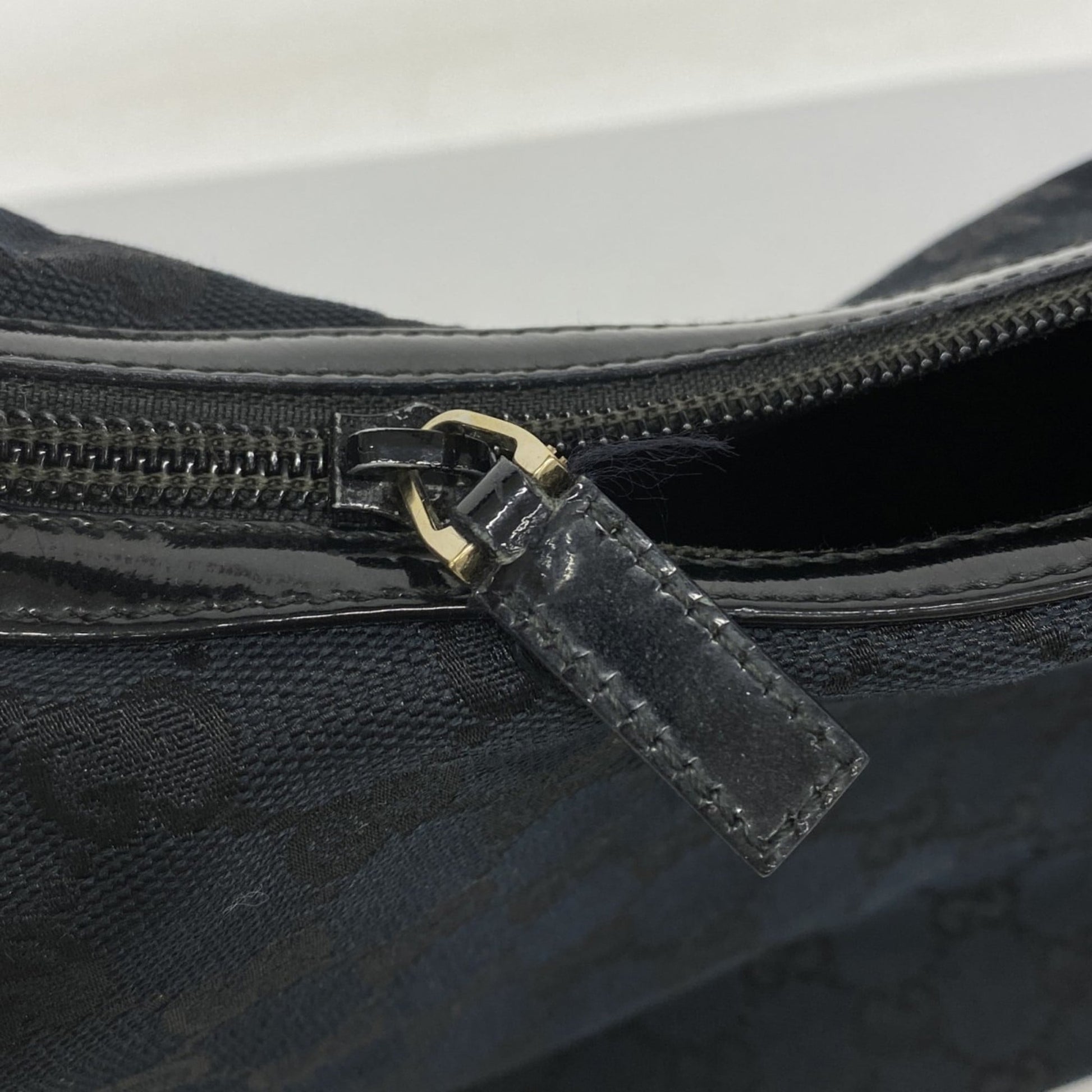 Gucci Black Canvas Shoulder Bag