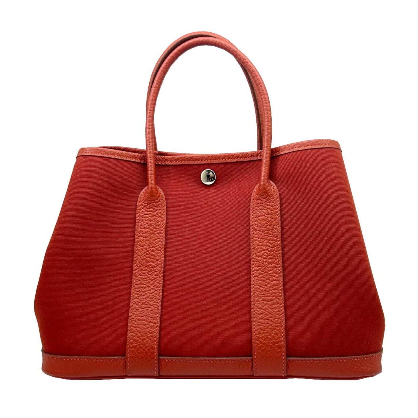 Hermes Color Toile Tote Bag Red