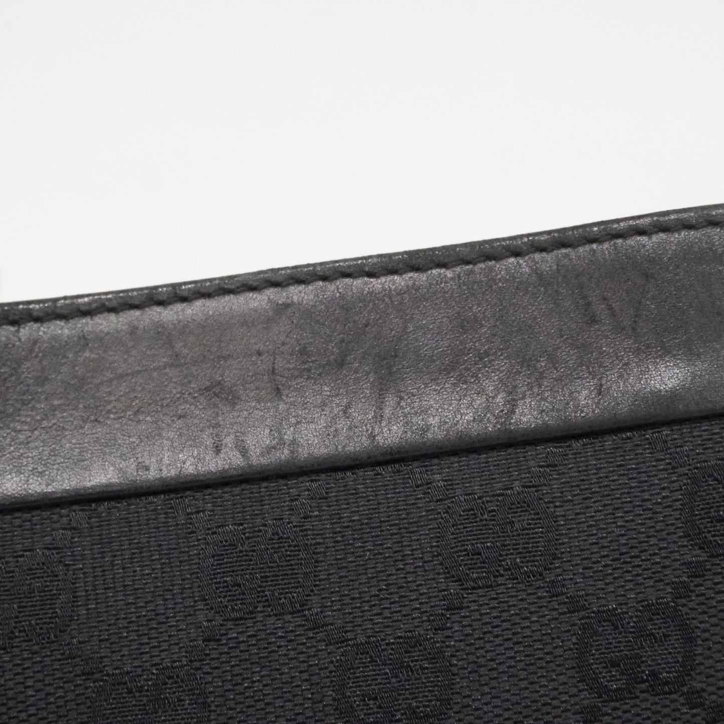 Gucci Black Canvas Shoulder Bag
