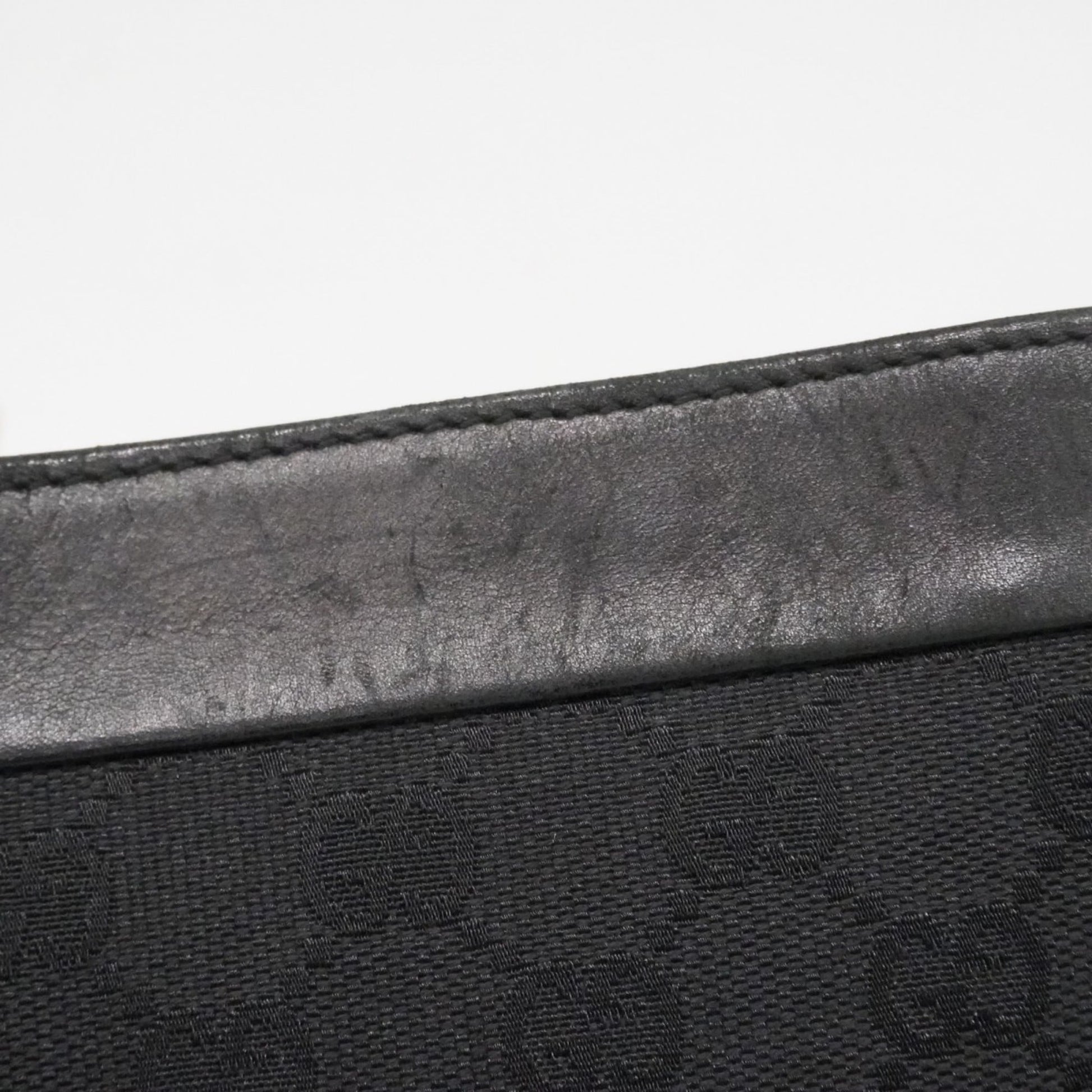 Gucci Black Canvas Shoulder Bag