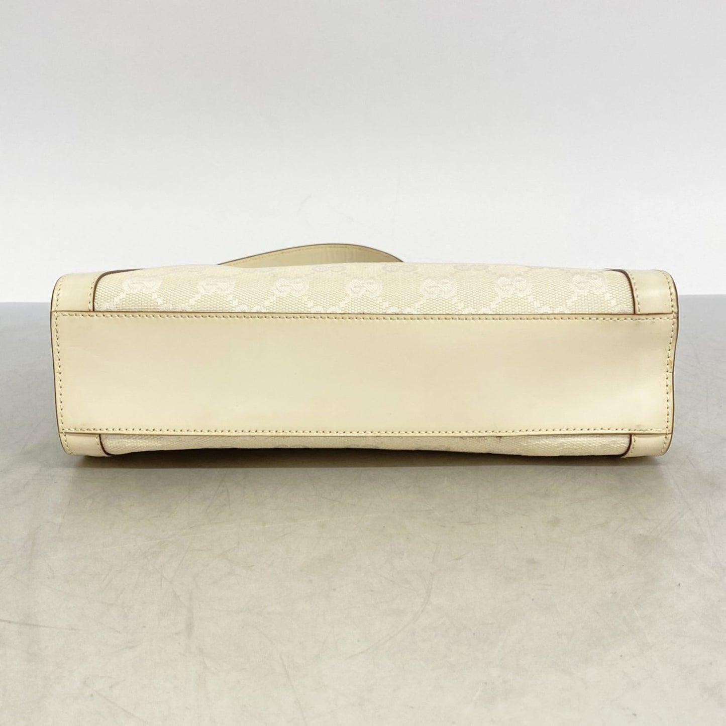 Gucci White Canvas Shoulder Bag