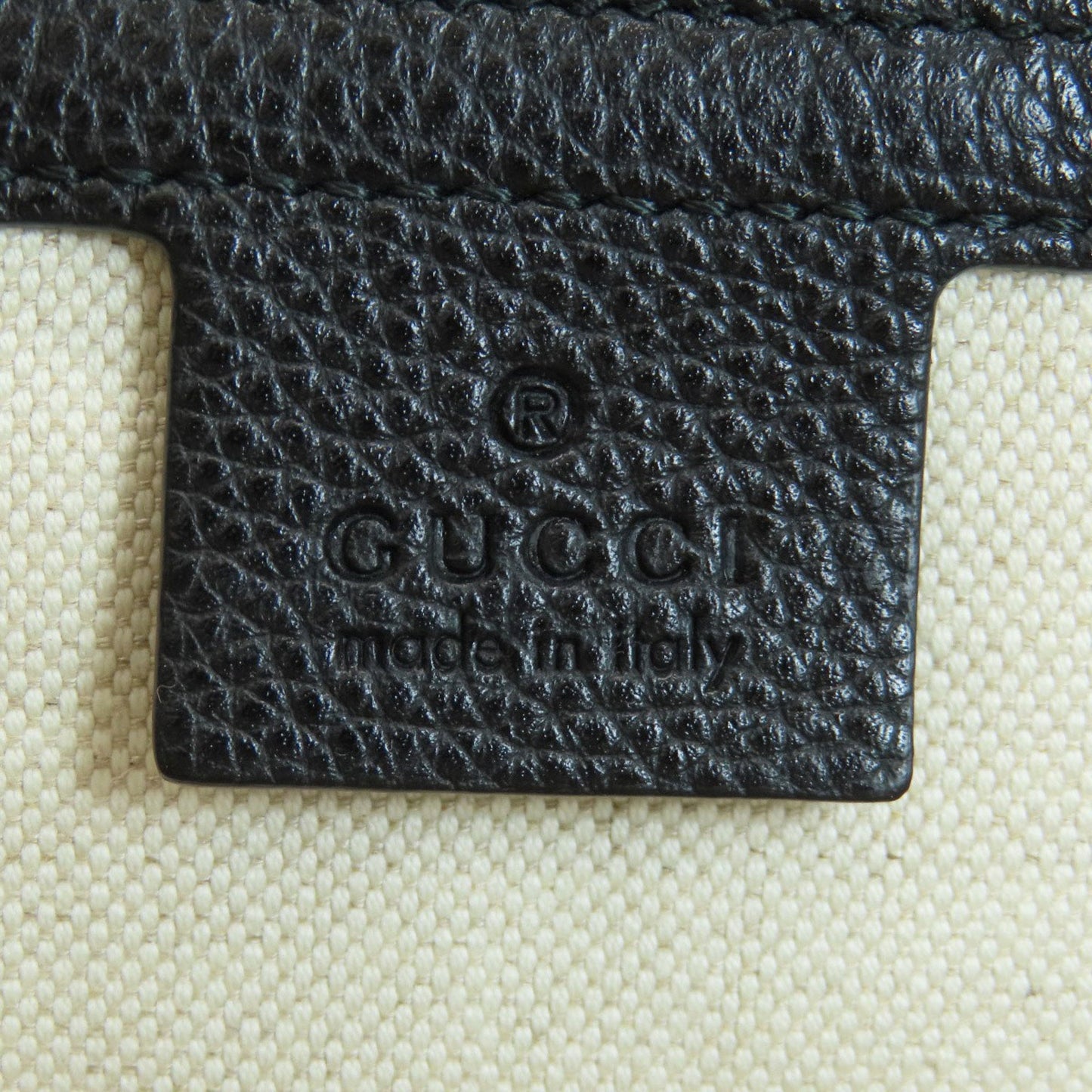 Gucci Black Leather Backpack